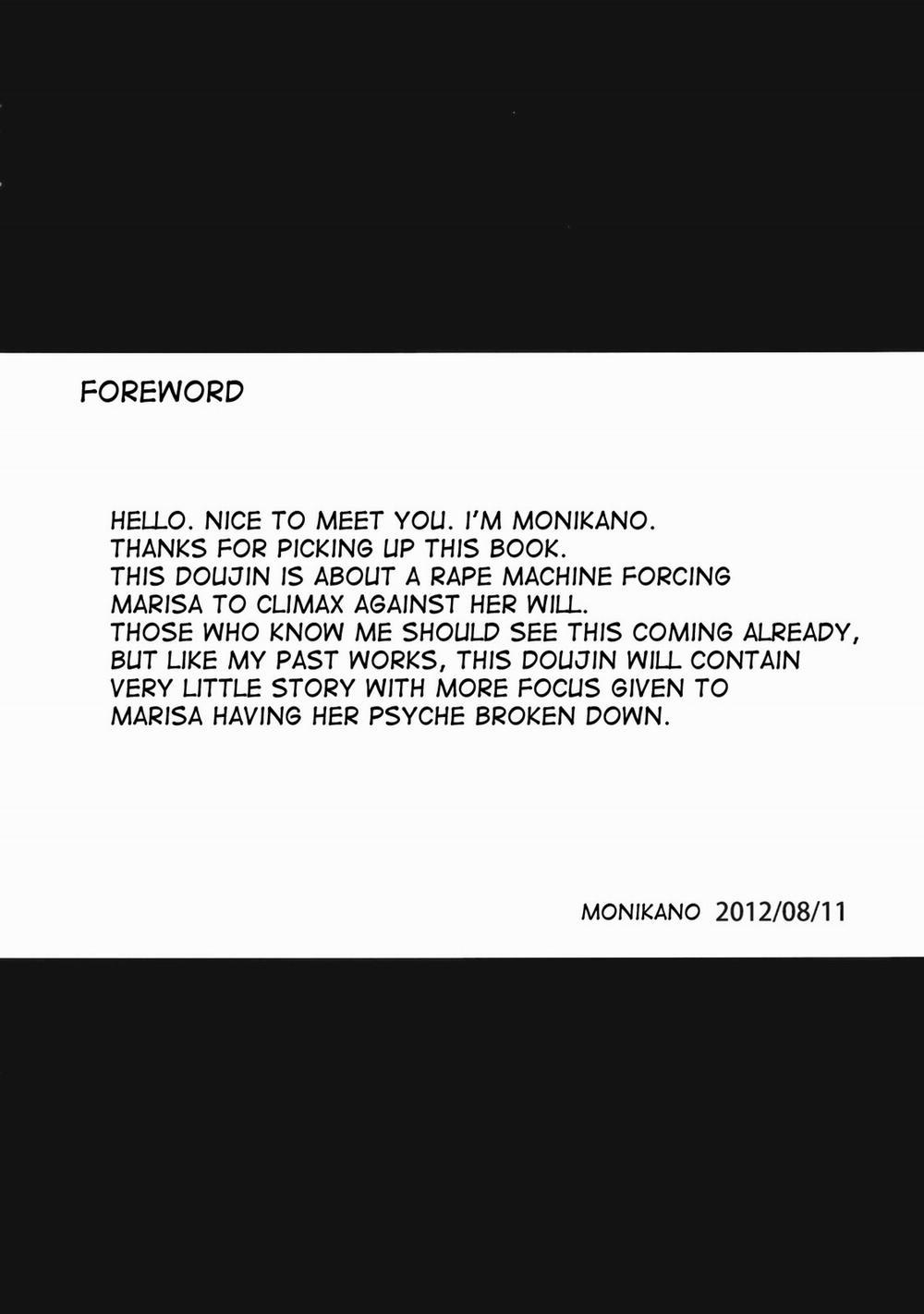 Kirisame Marisa Rape Machine (Touhou Project) Kirisame Marisa Rape Machine 0 Oneshot trang 4