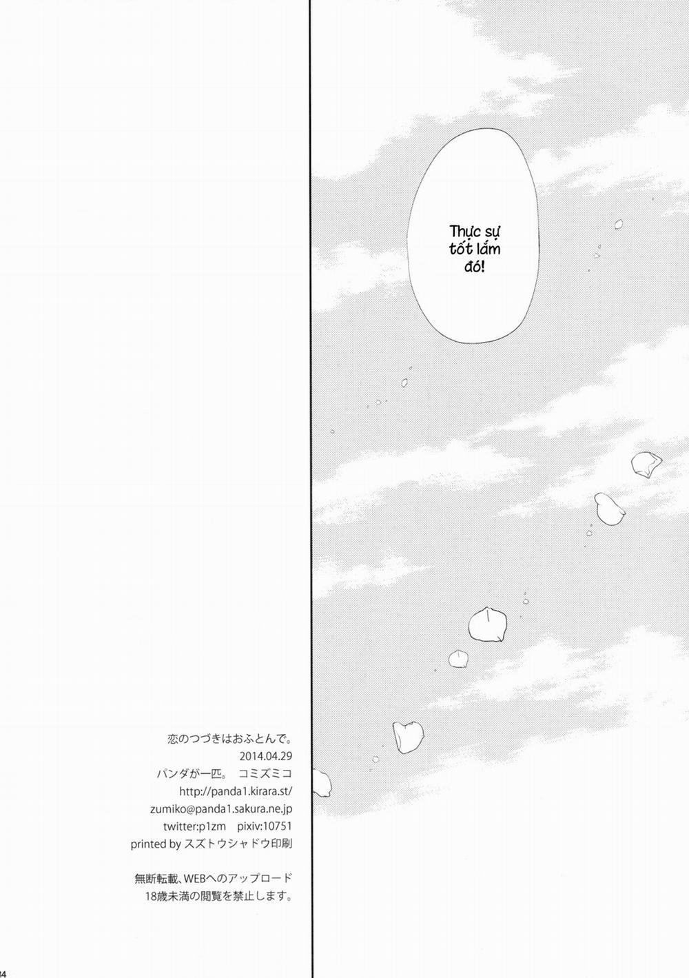 Koi No Tsuzuki Wa Ofuton De. (Kancolle) Oneshot trang 32