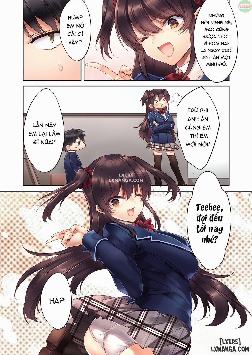 Kouhai JK ga Gimai ni!? Namaiki na Imouto ni Iroiro Wakarasete Mita Oneshot trang 6