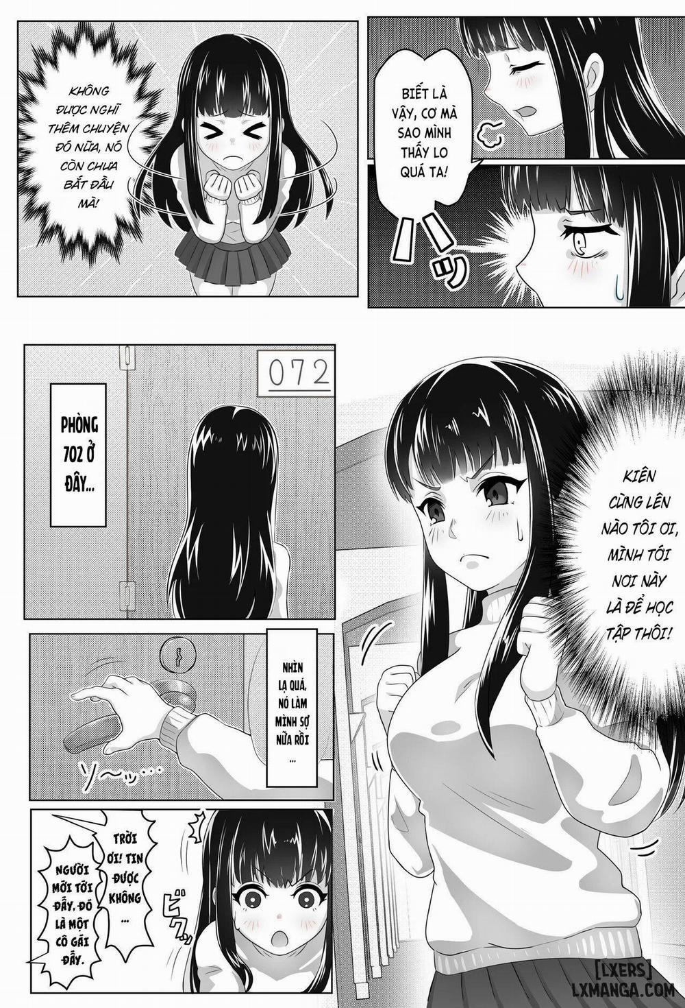 Kurokami Joukyou Shoujo to Otoko darake no Sharehouse Oneshot trang 5