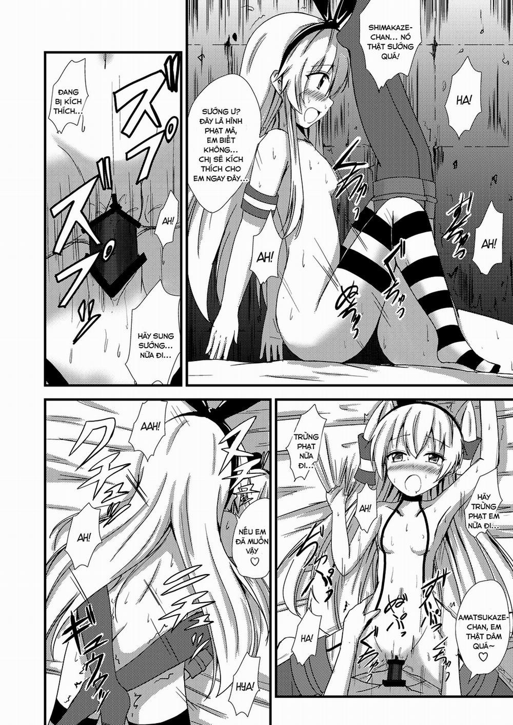 Kuubo Wo-Kyuu-chan no Shimakaze Yuri Dorei Choukyou ~3P Choukyou Hen~ (Kantai Collection) Oneshot trang 14