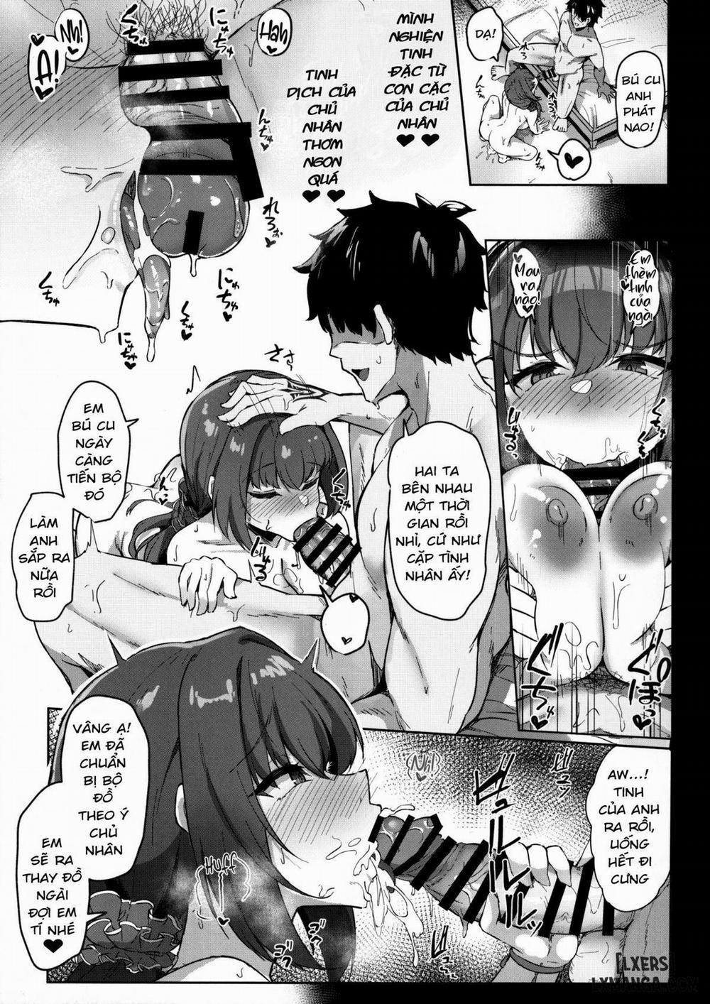 Kỳ nghỉ hè của Chaldea. Kết hôn và chuyển giao Mana với cô dâu Skad 1 trang 18