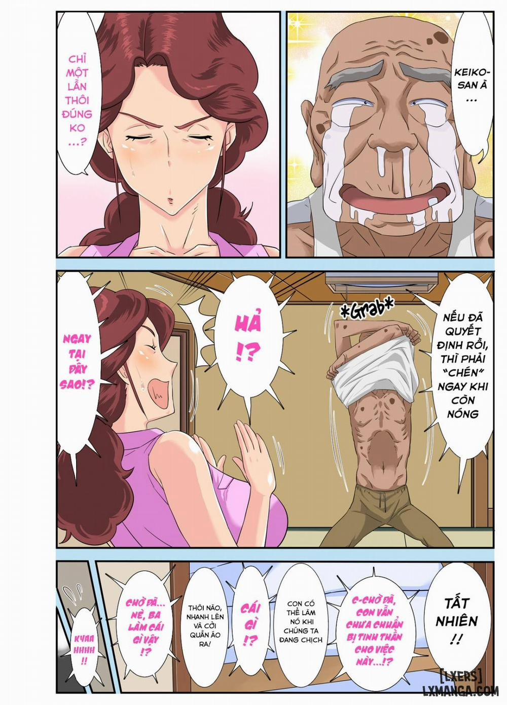 Kyojiri Tsuma Keiko to Zetsurin! Sukebe Jii Oneshot trang 13