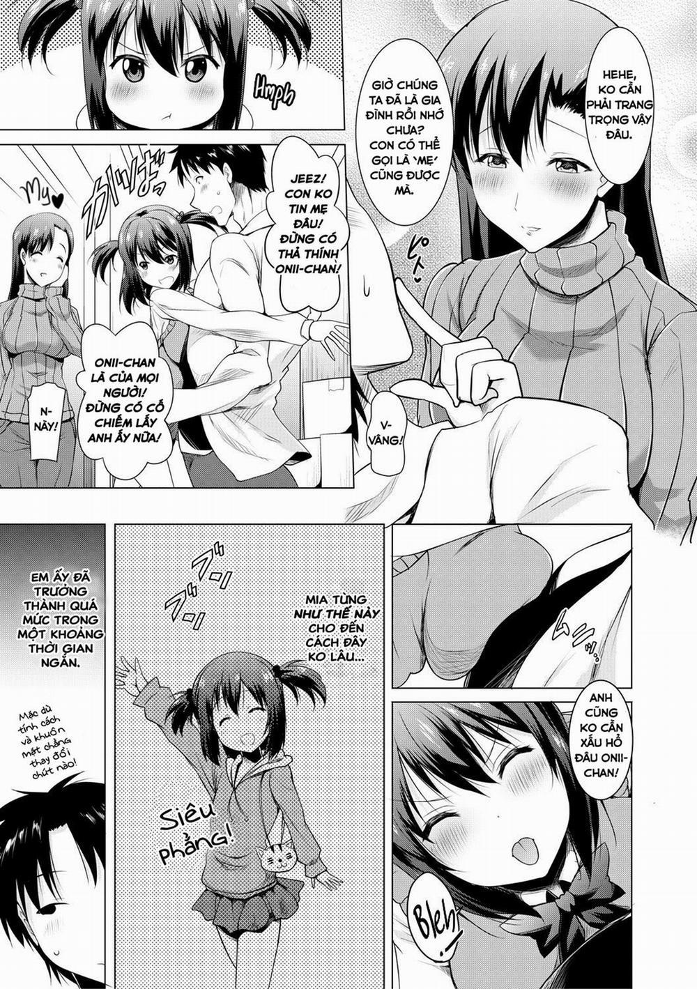 Kyonyuu Oyako no Shita to Shikyuu ni Renzoku Shasei 1 trang 4
