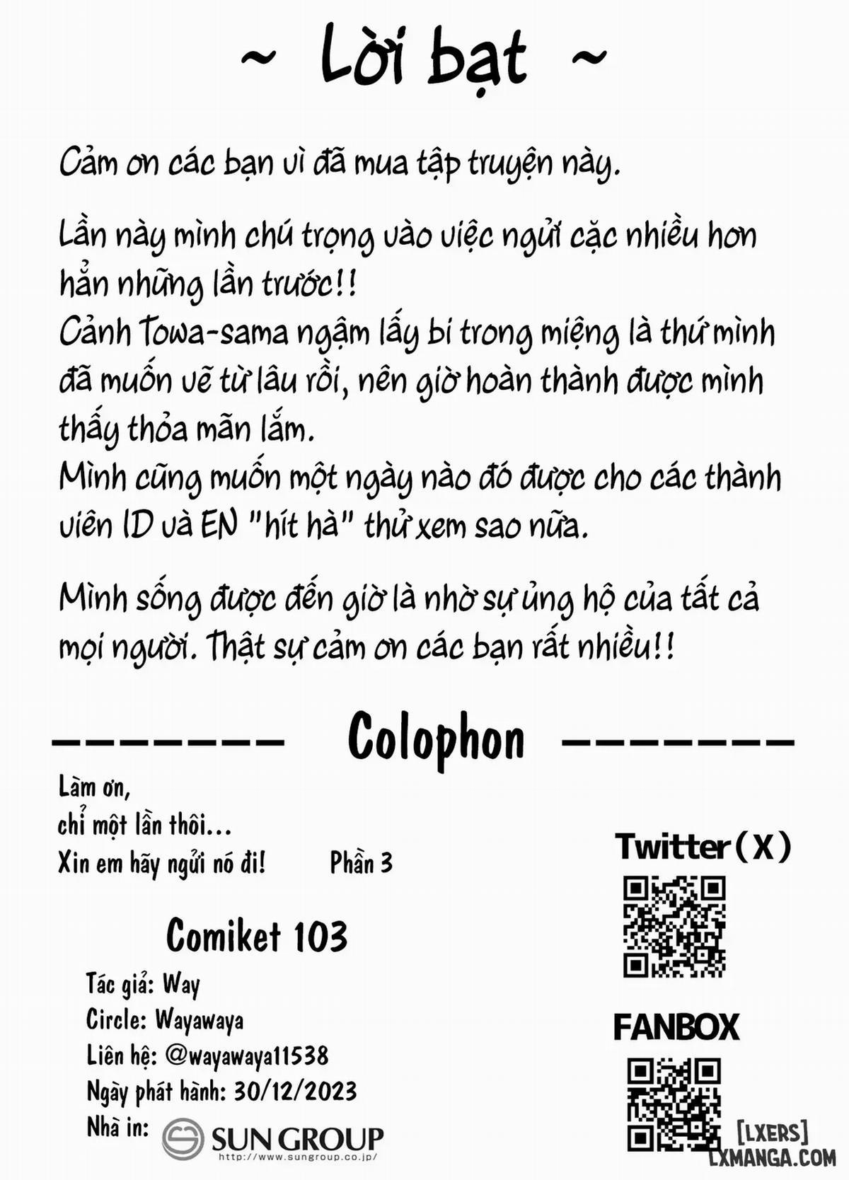 Làm ơn, chỉ một lần thôi... Xin em hãy ngửi nó đi! 3 trang 18