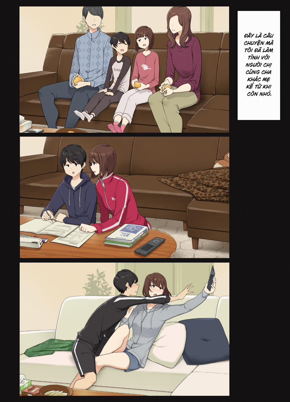 Làm tình với chị gái cùng cha khác mẹ. Oneshot trang 0