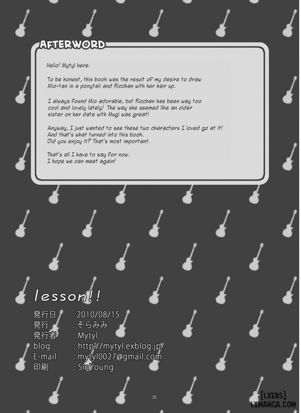 Lesson!! Oneshot trang 20