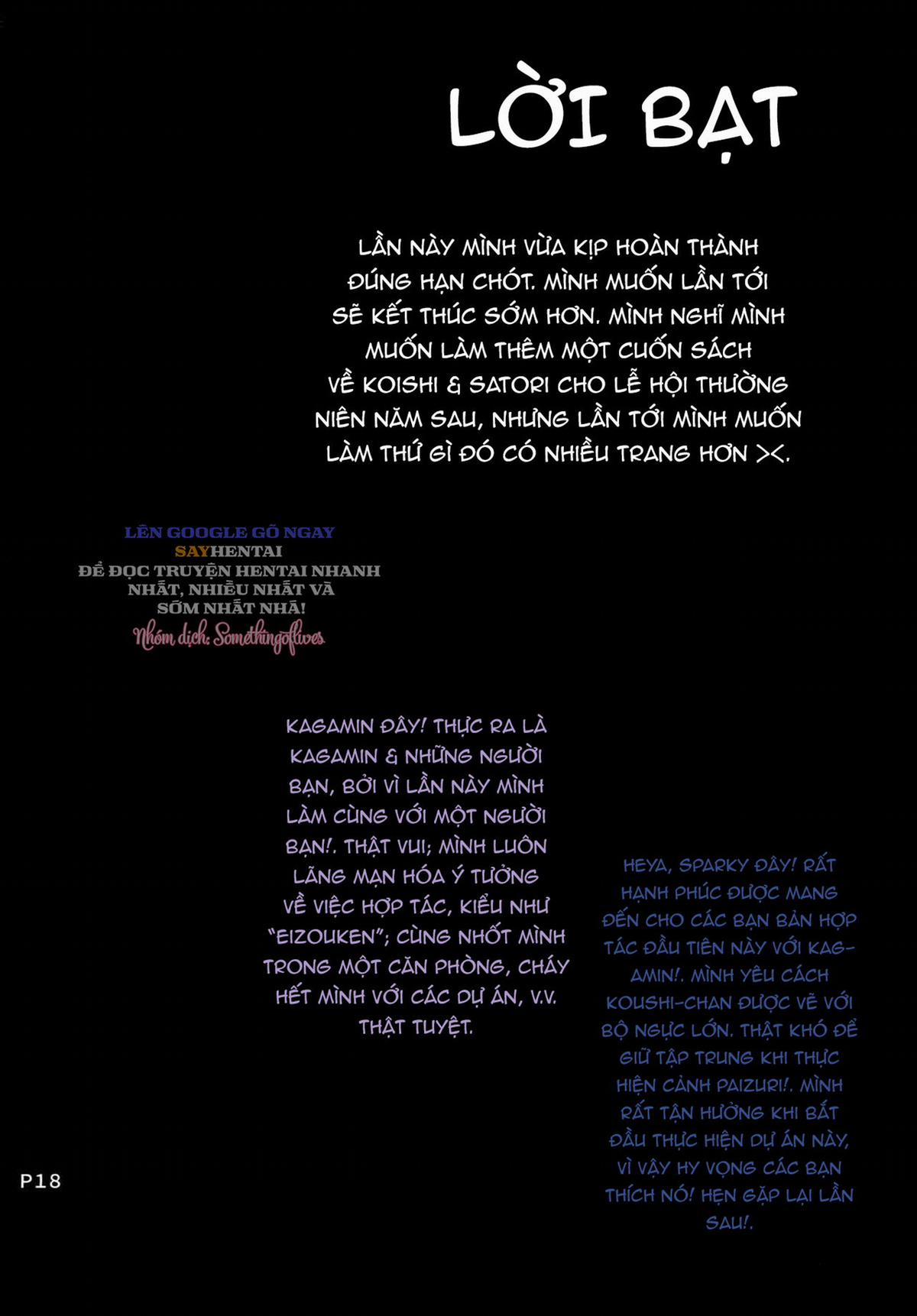 Lời Chào Mừng Nồng Nhiệt Tại Câu Lạc Bộ Chireiden 1 trang 12