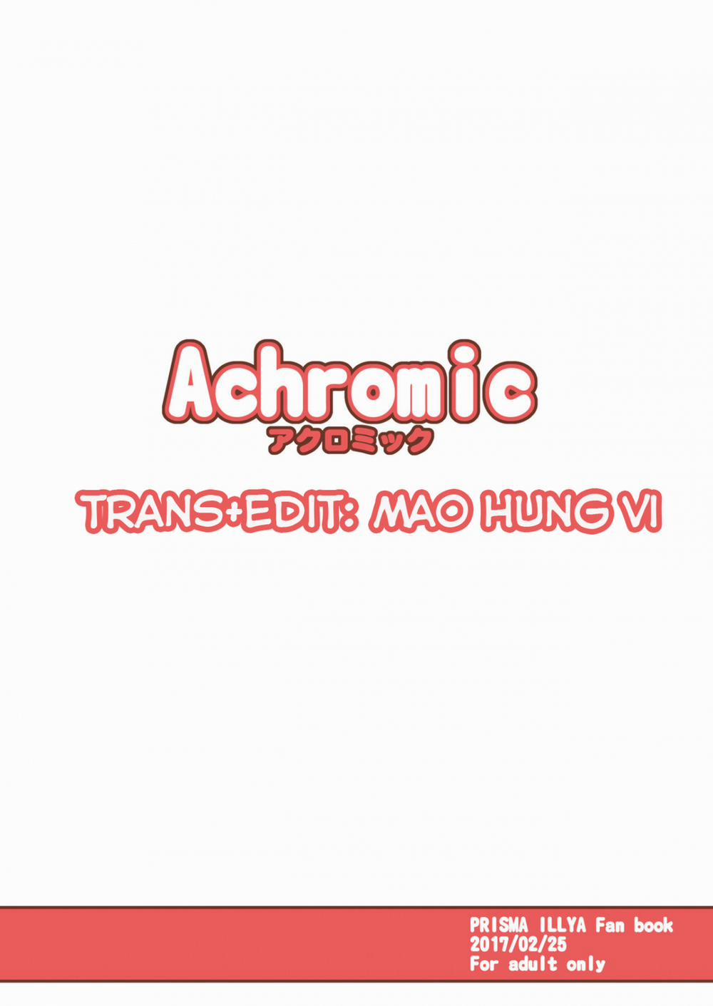 Loli&Futa Vol. 6 (Fate/kaleid liner Prisma Illya) Oneshot trang 29