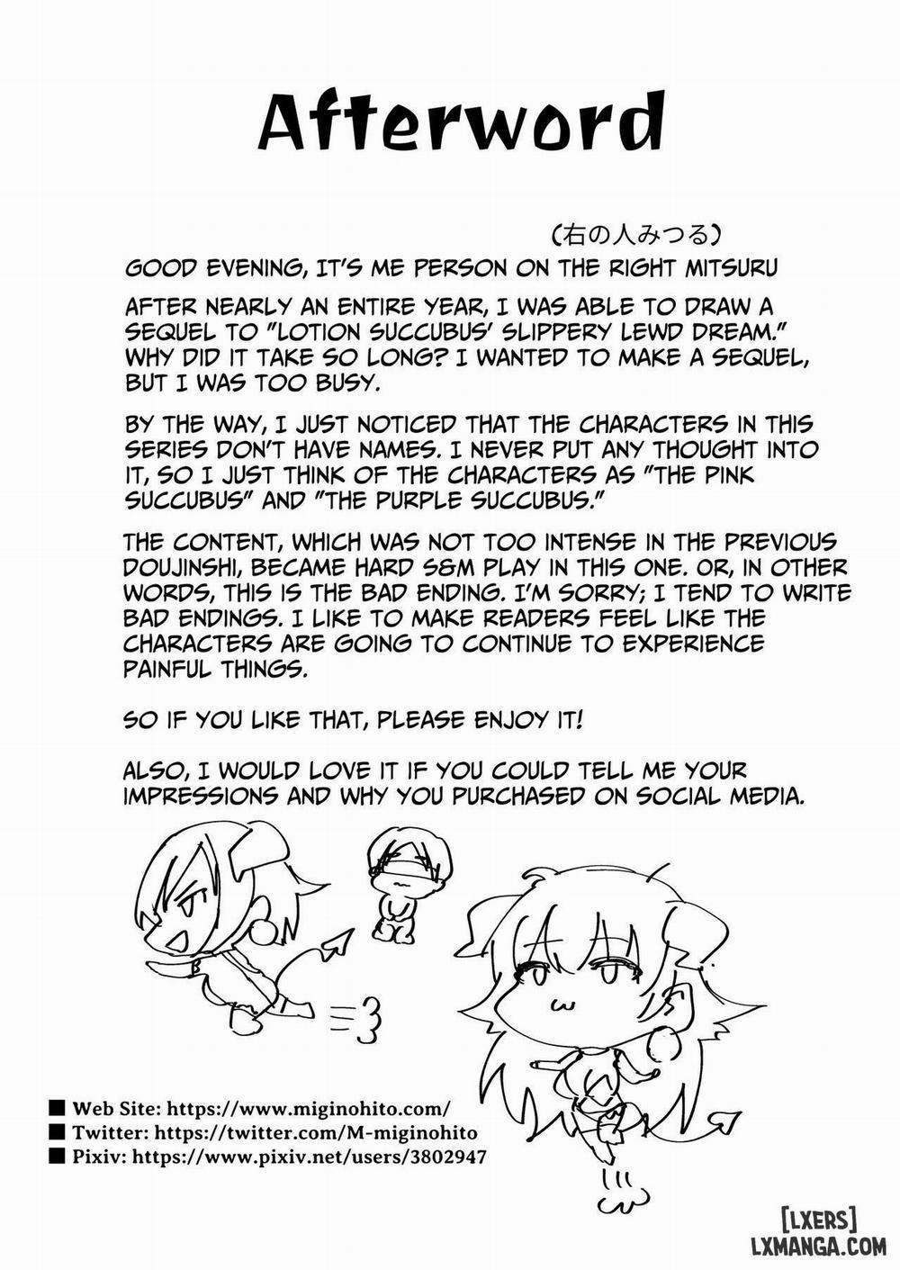 Lotion Succubus no Nurunuru Sakusei Inmu W | Lotion Succubus' Slippery Lewd Dream W Oneshot trang 32