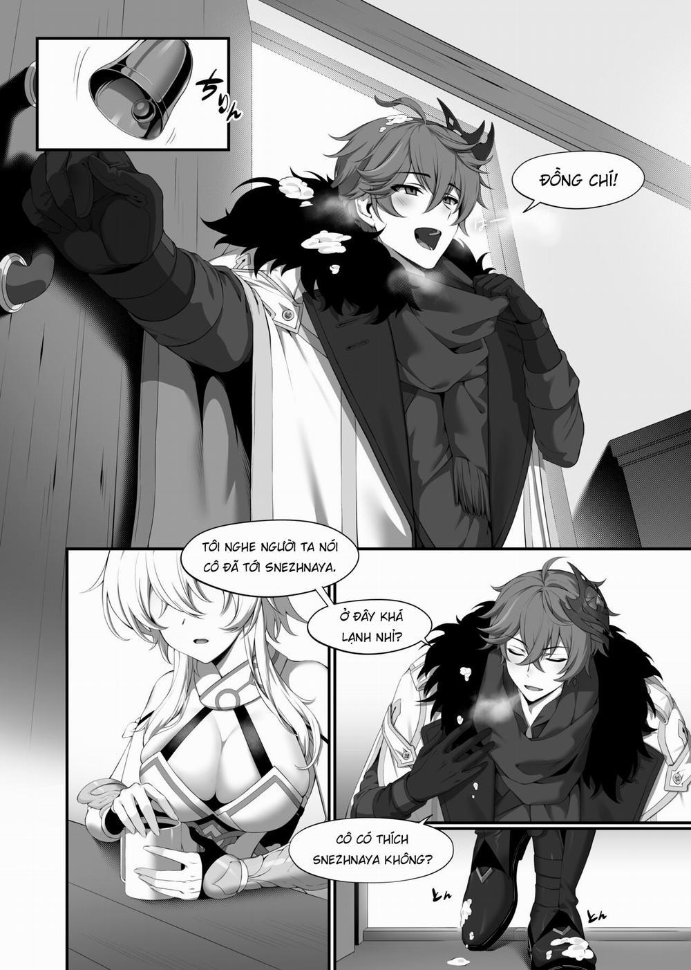 Lumine cùng Childe ở Snezhnaya Oneshot trang 1