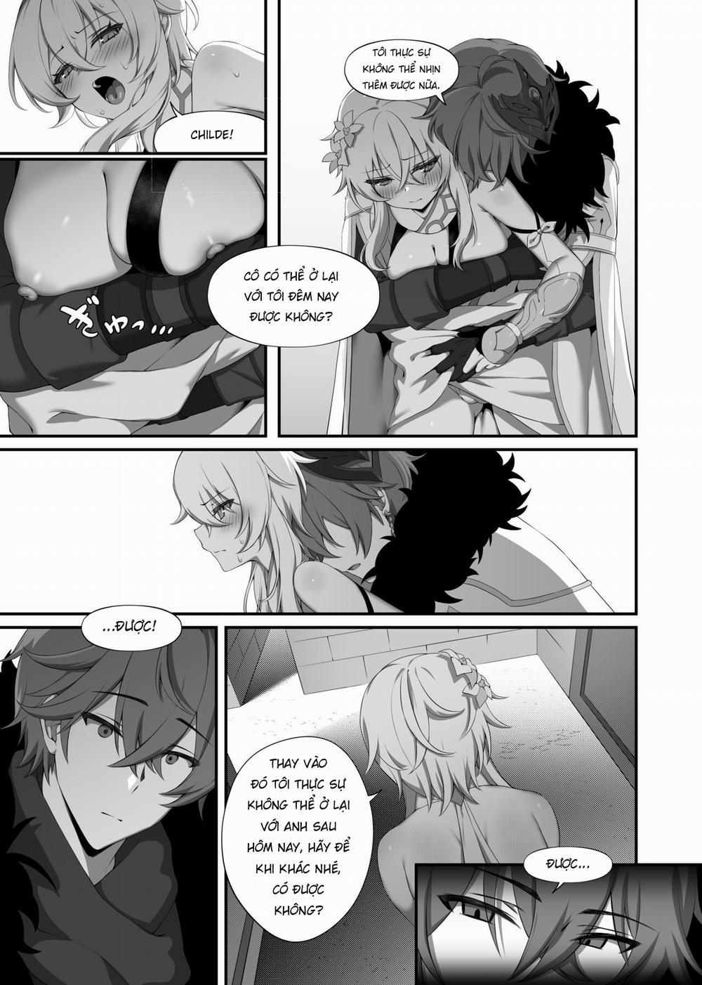 Lumine cùng Childe ở Snezhnaya Oneshot trang 10