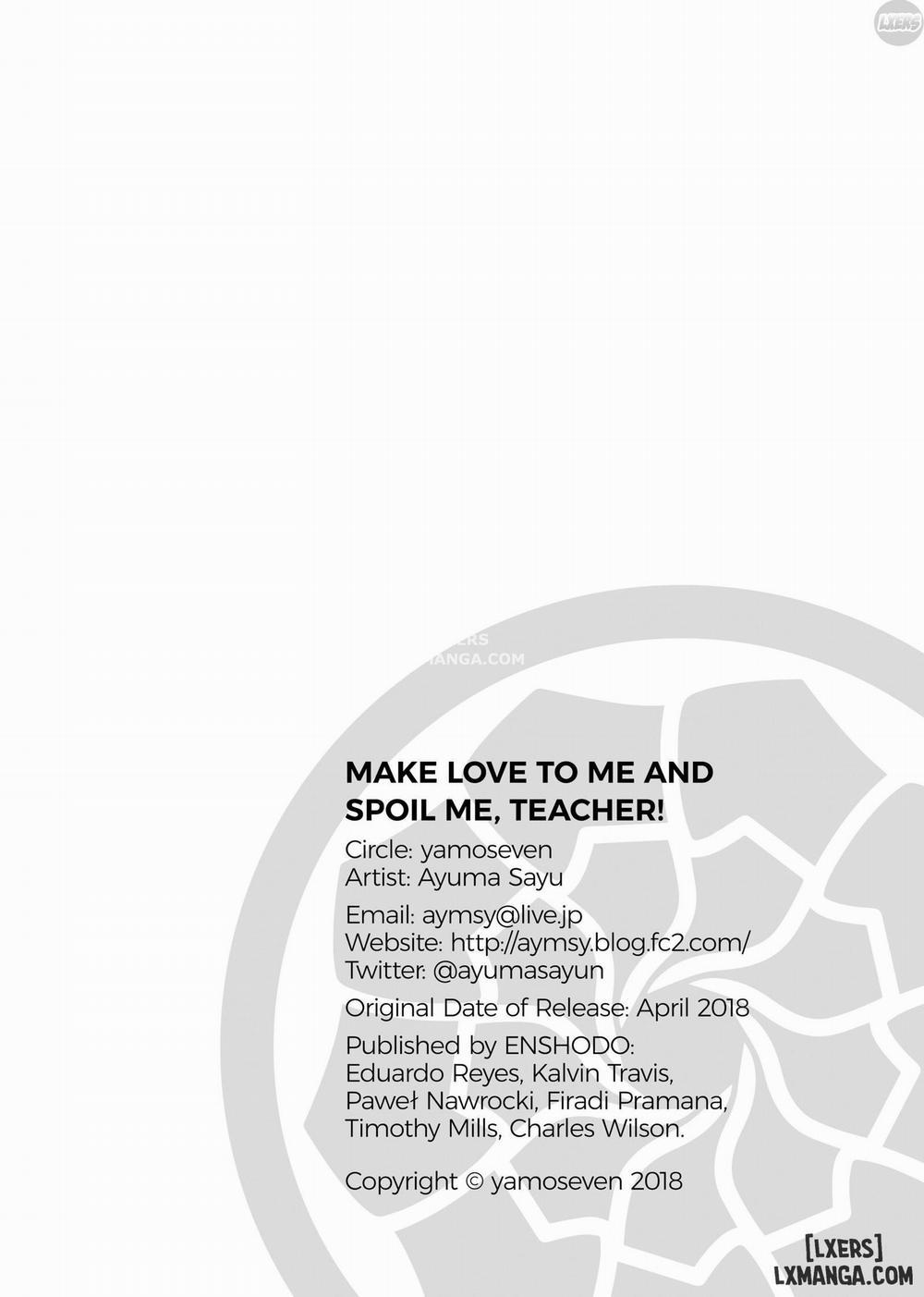 Make Love to Me and Spoil Me, Teacher! Oneshot trang 21