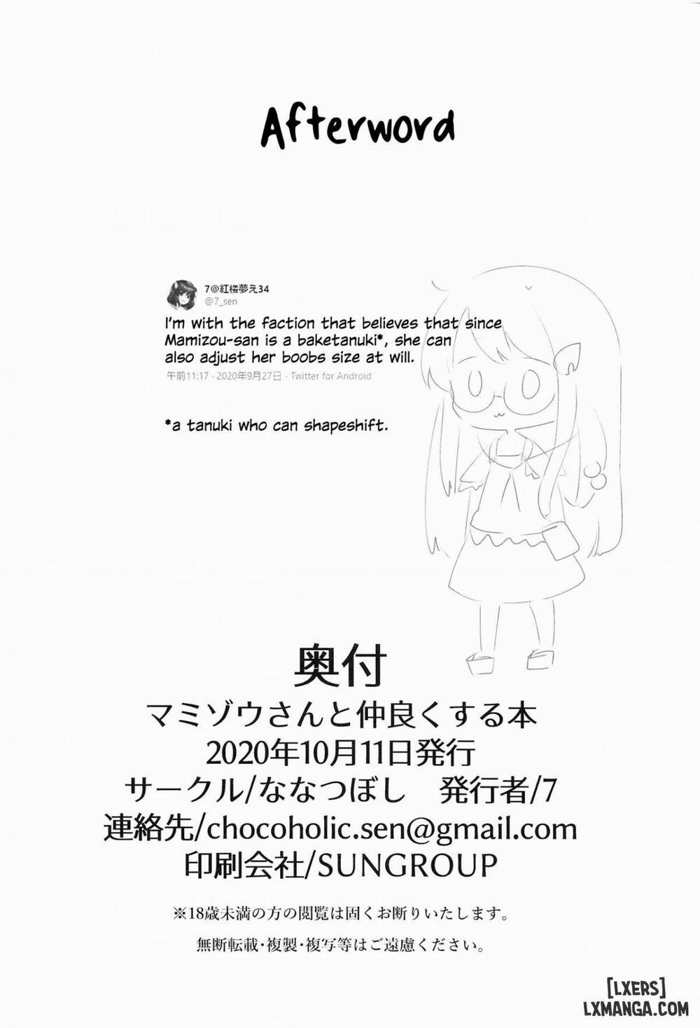 Mamizou-san to Nakayoku Suru Hon Oneshot trang 20