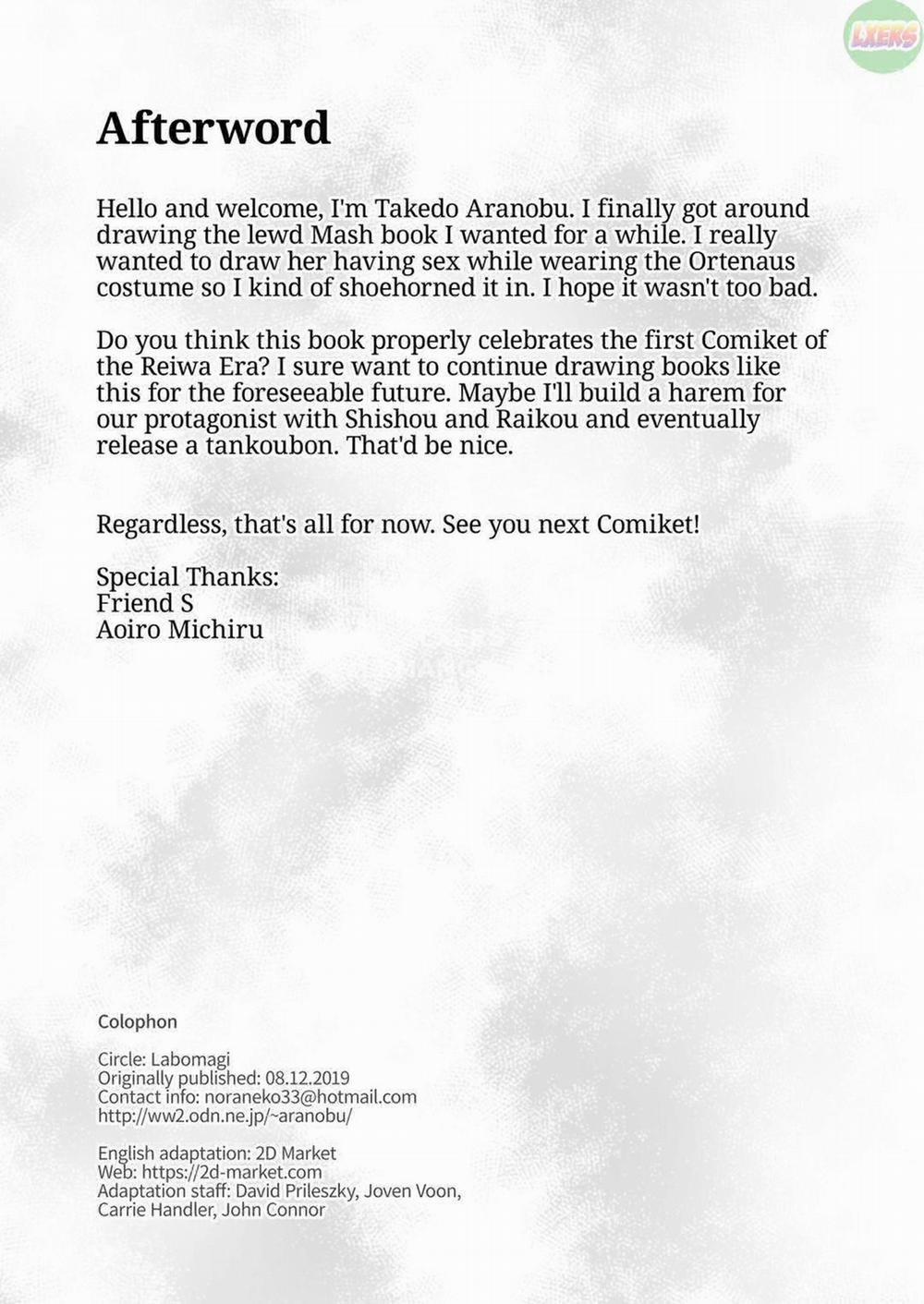 Mash, Nàng Hầu Dâm Dục Oneshot trang 29