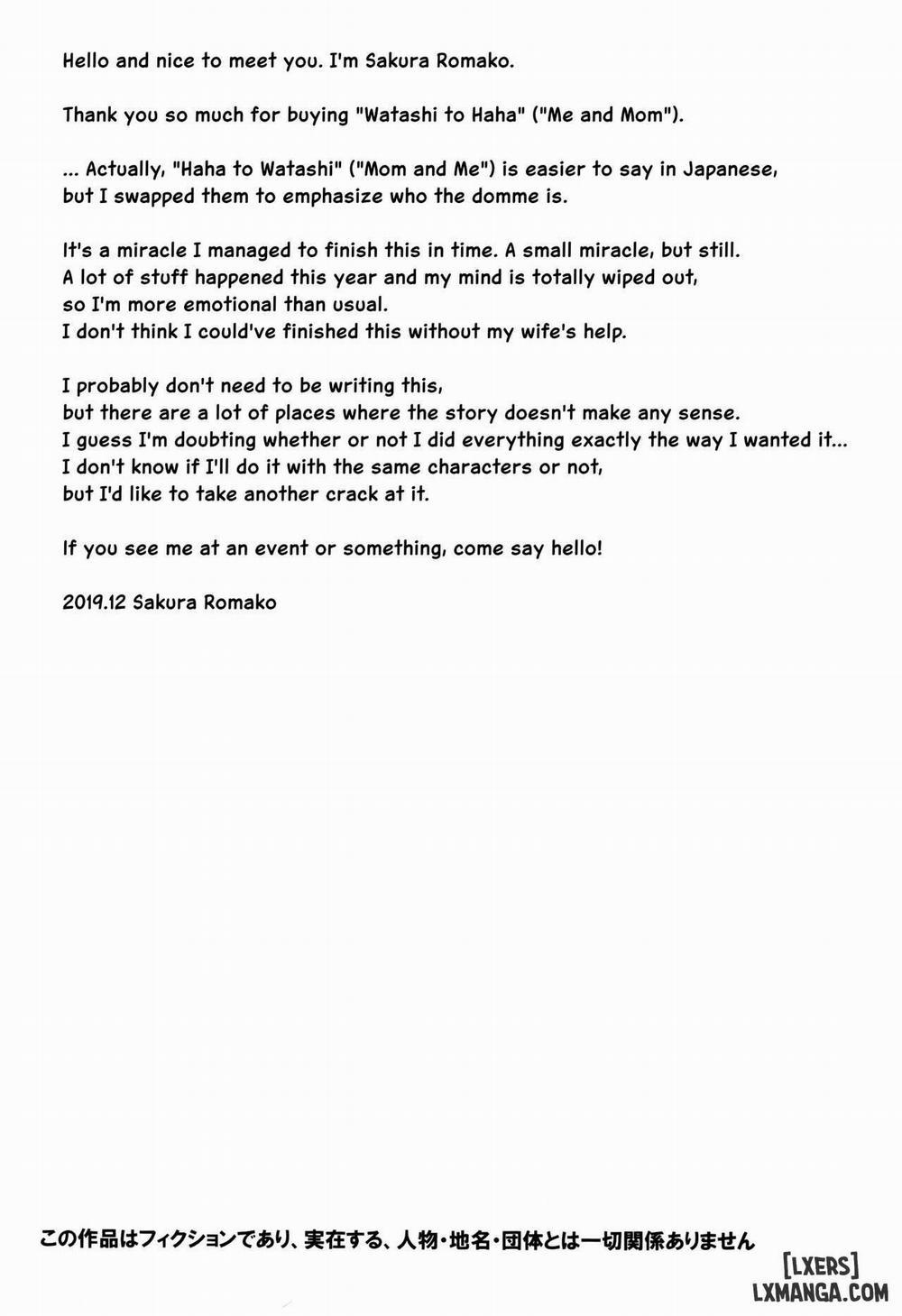 Me and Mother Oneshot trang 19