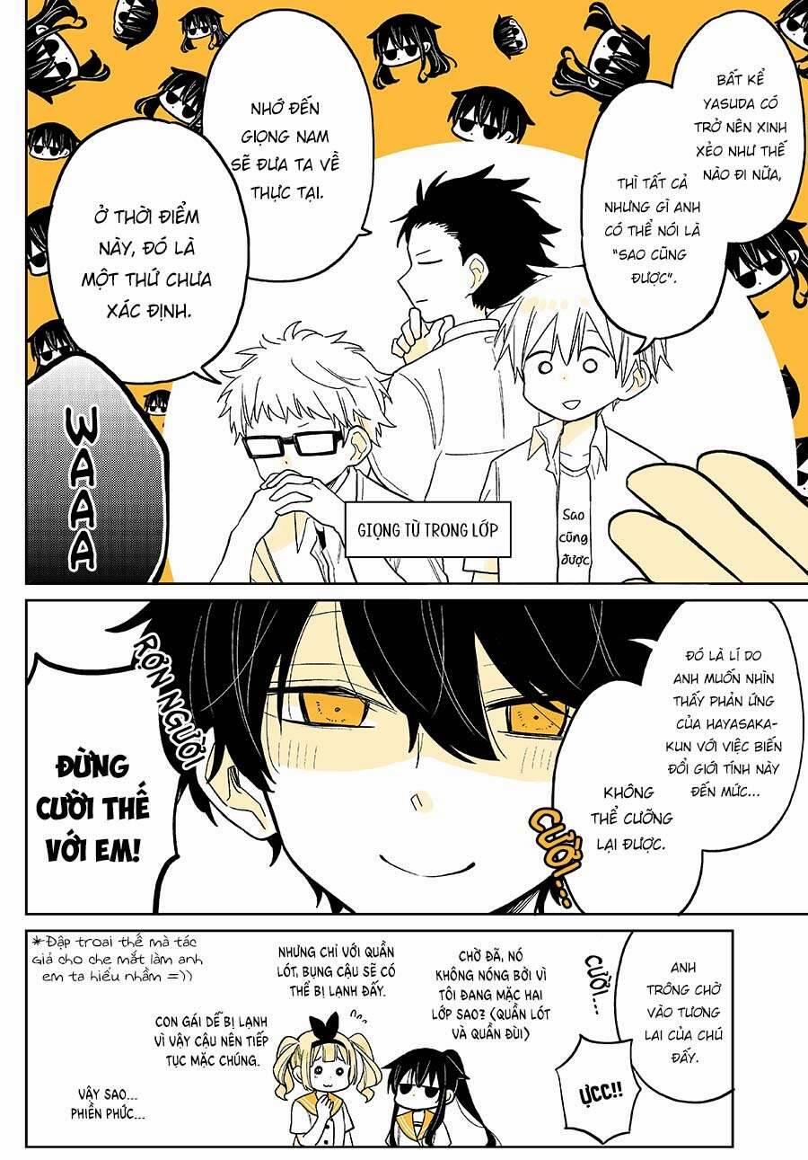 Mendokusagari Danshi Koukousei Ga Asa Okitara Onnanoko Ni Natteita Hanashi 14 trang 12