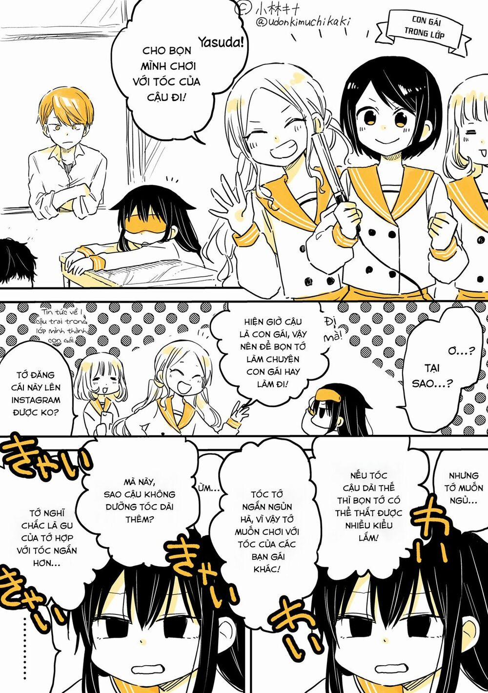 Mendokusagari Danshi Koukousei Ga Asa Okitara Onnanoko Ni Natteita Hanashi 5 trang 1