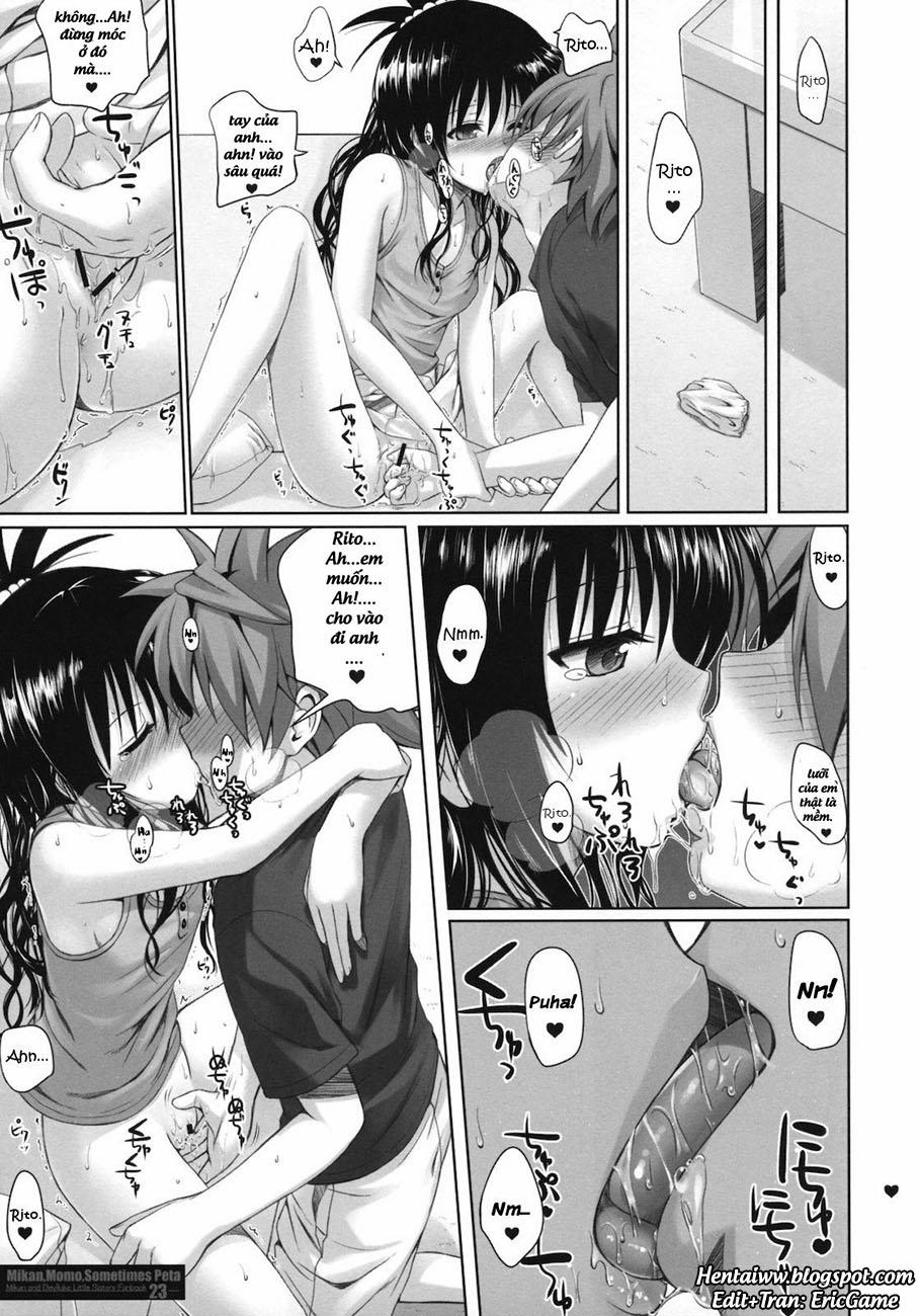 MIKAN,MOMO,SOMETIMES PETA (To Love-Ru Darkness) Oneshot trang 21