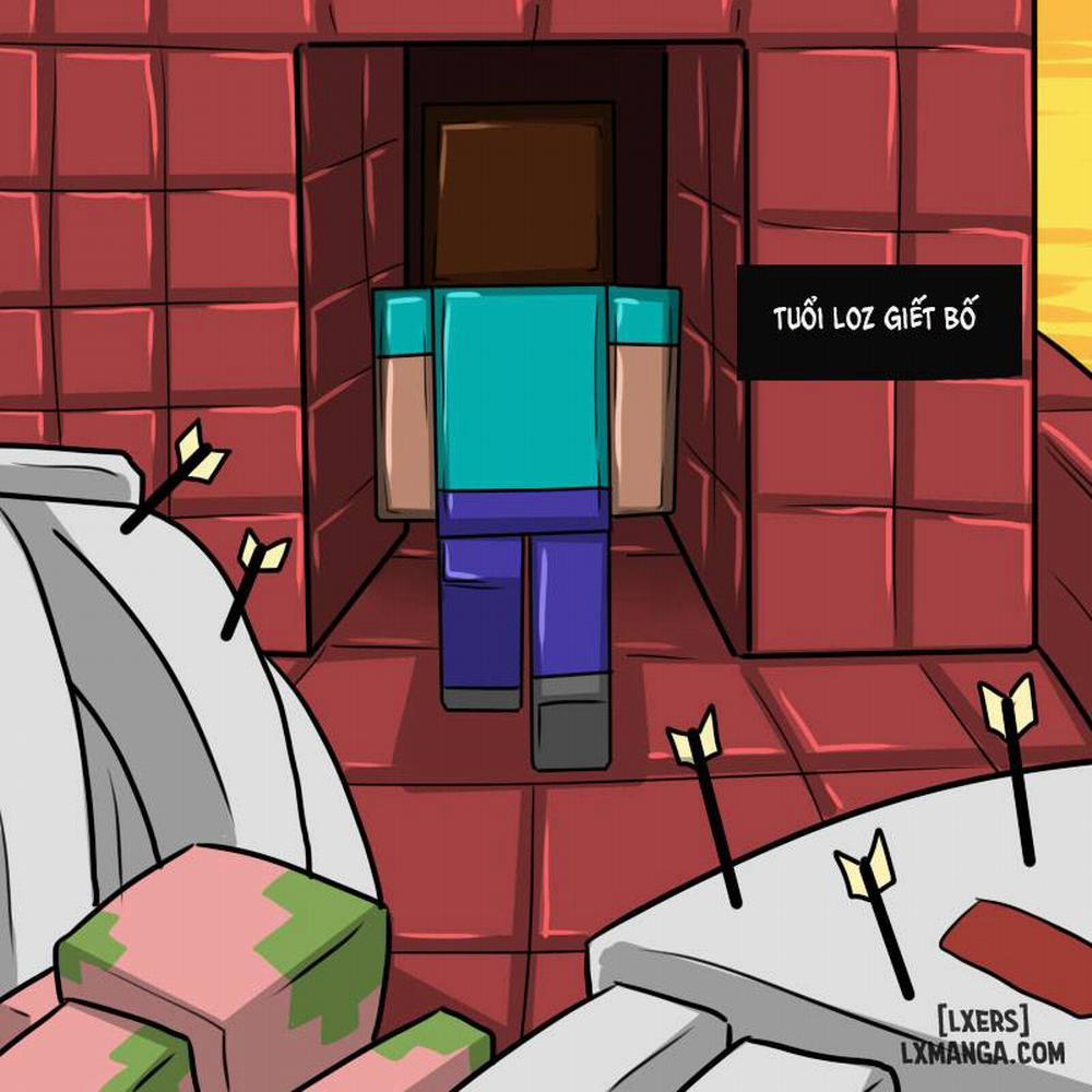 Minecraft Koukou Daibouke 3 END trang 9