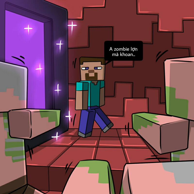 Minecraft [Koukou Daibouken] 1,2,3 (Minecraft) 3 [End] trang 3