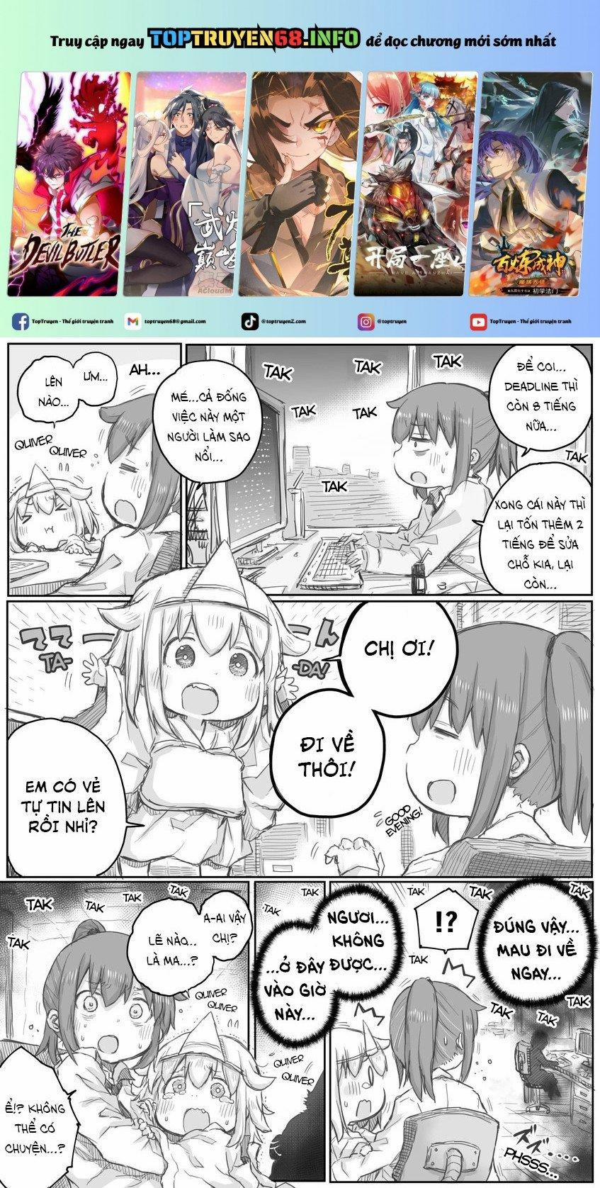 Miss Shachiku And The Little Baby Ghost 12 trang 0