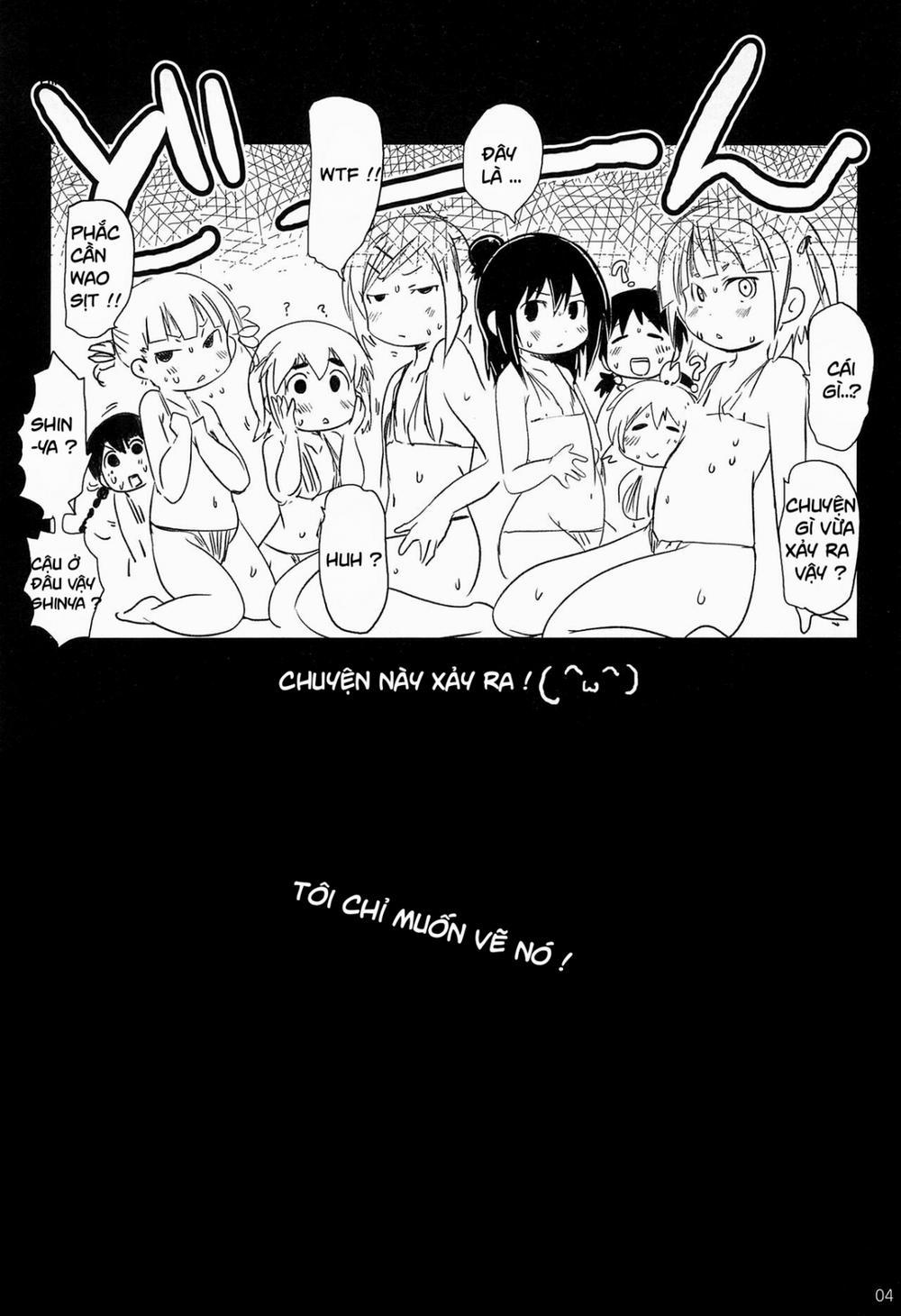 Mitsuba-tachi no Kyuushoku ni Biyaku o Irete Ahetoro Gakkyuu (Mitsudomoe) Oneshot trang 3