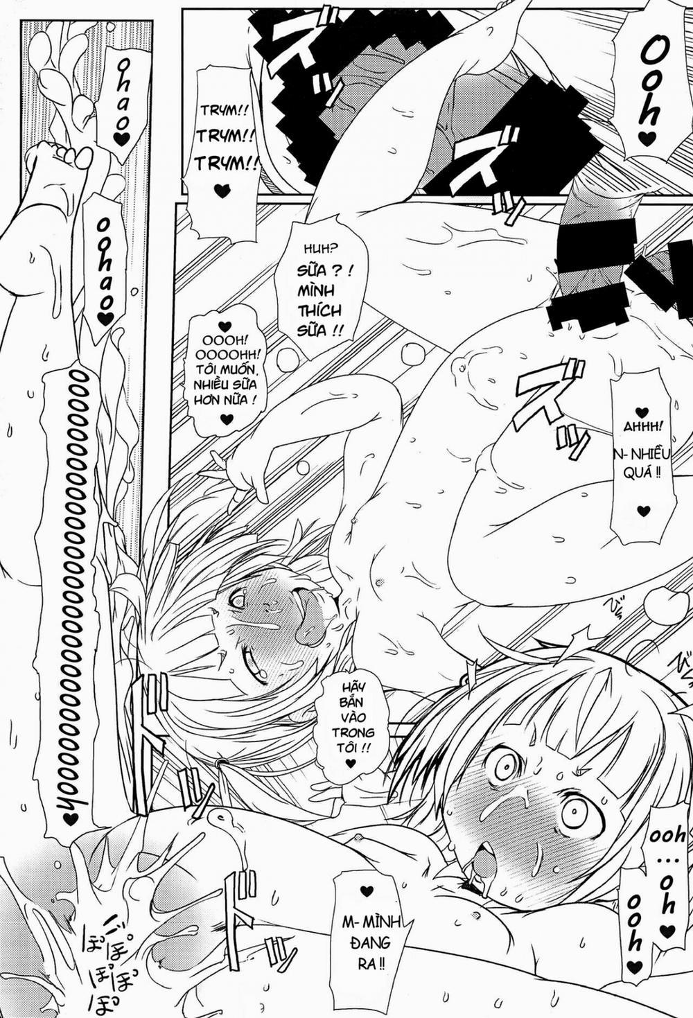 Mitsuba-tachi no Kyuushoku ni Biyaku o Irete Ahetoro Gakkyuu (Mitsudomoe) Oneshot trang 8