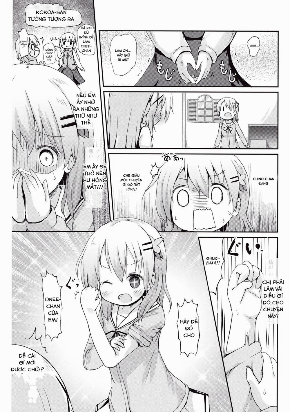 Moshikashite, Chino-chan Onesho Shichatta no?? (Gochuumon wa Usagi desu ka?) Oneshot trang 9