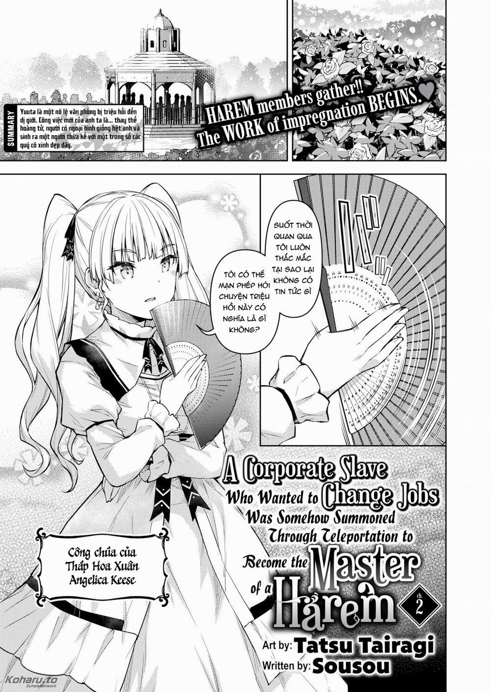 Muốn đổi công việc, tôi vô tình bị triệu hồi sang thế giới khác để làm chủ dàn Harem 2 trang 1