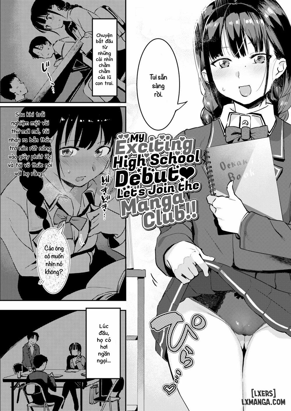 My Exciting High School Debut ❤ Let’s Join the Manga Club Oneshot trang 1