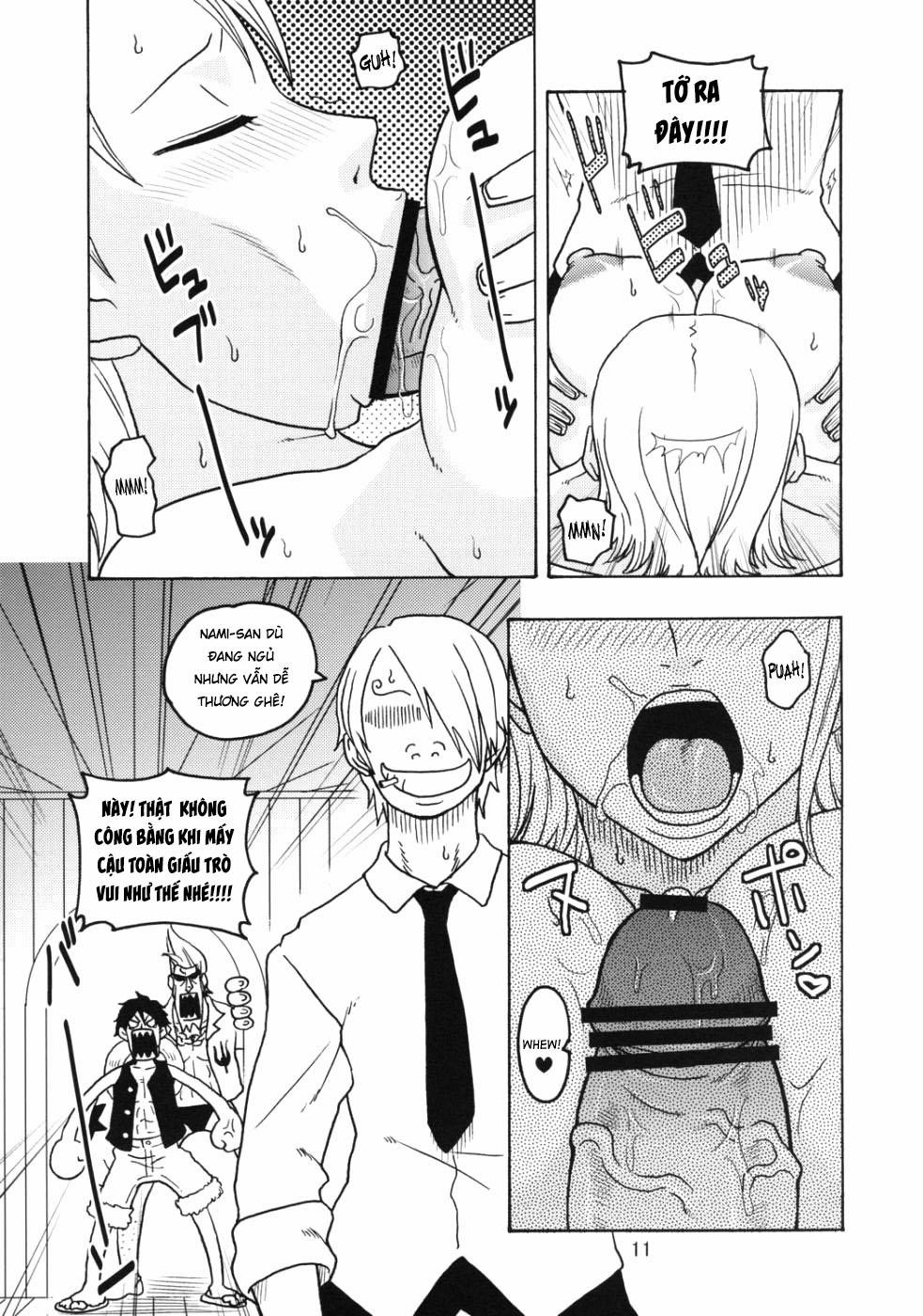 Nami no Koukai Nisshi EX NamiRobi (One Piece) Oneshot nứng trang 12