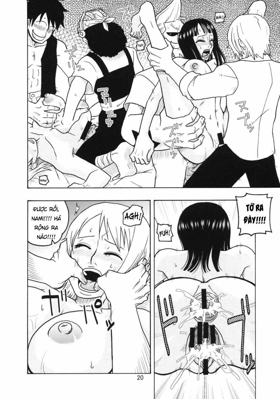 Nami no Koukai Nisshi EX NamiRobi (One Piece) Oneshot nứng trang 21