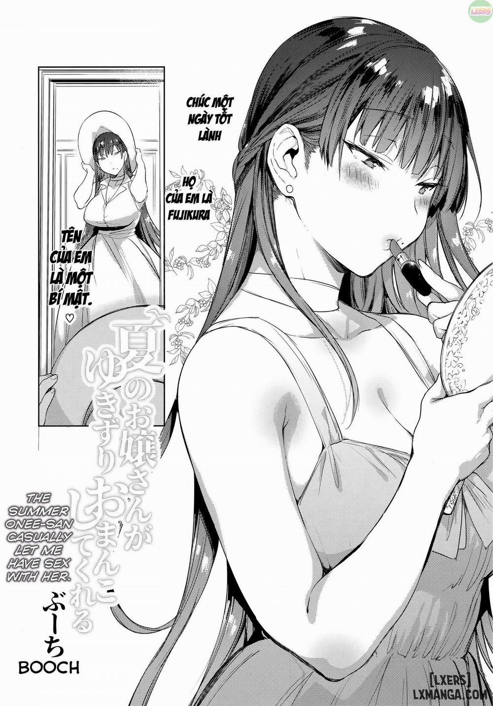 Natsu no Ojou-san ga Yukizuri Omanko shitekureru Oneshot trang 2
