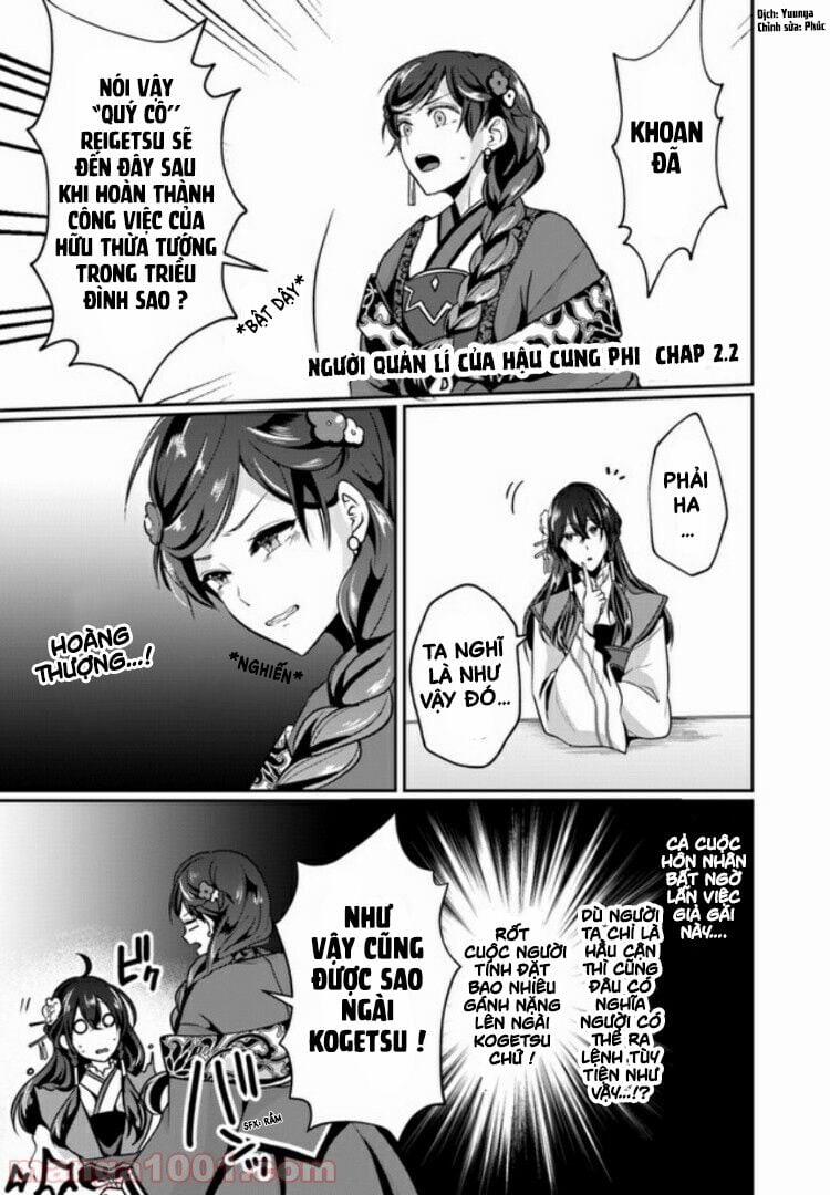 Người Quản Lí Của Hậu Cung Phi 2.2 trang 1