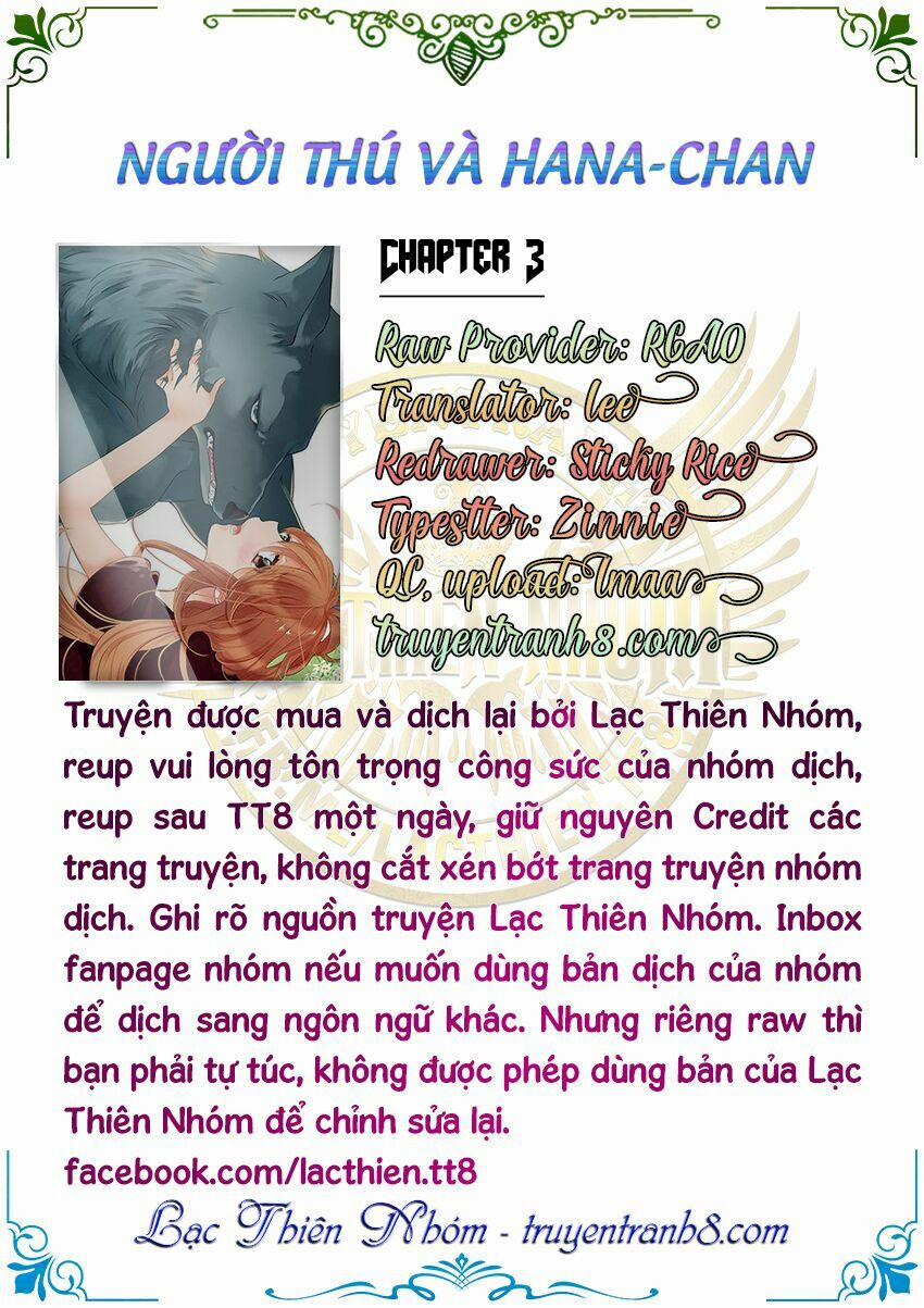 Người Thú Và Hana-Chan 3 trang 1