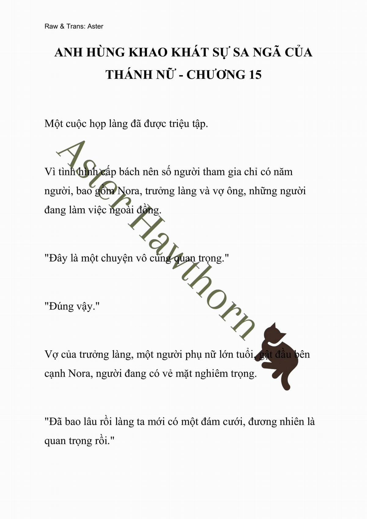 [Novel] Anh Hùng Khao Khát Sự Sa Ngã Của Thánh Nữ 15 trang 0