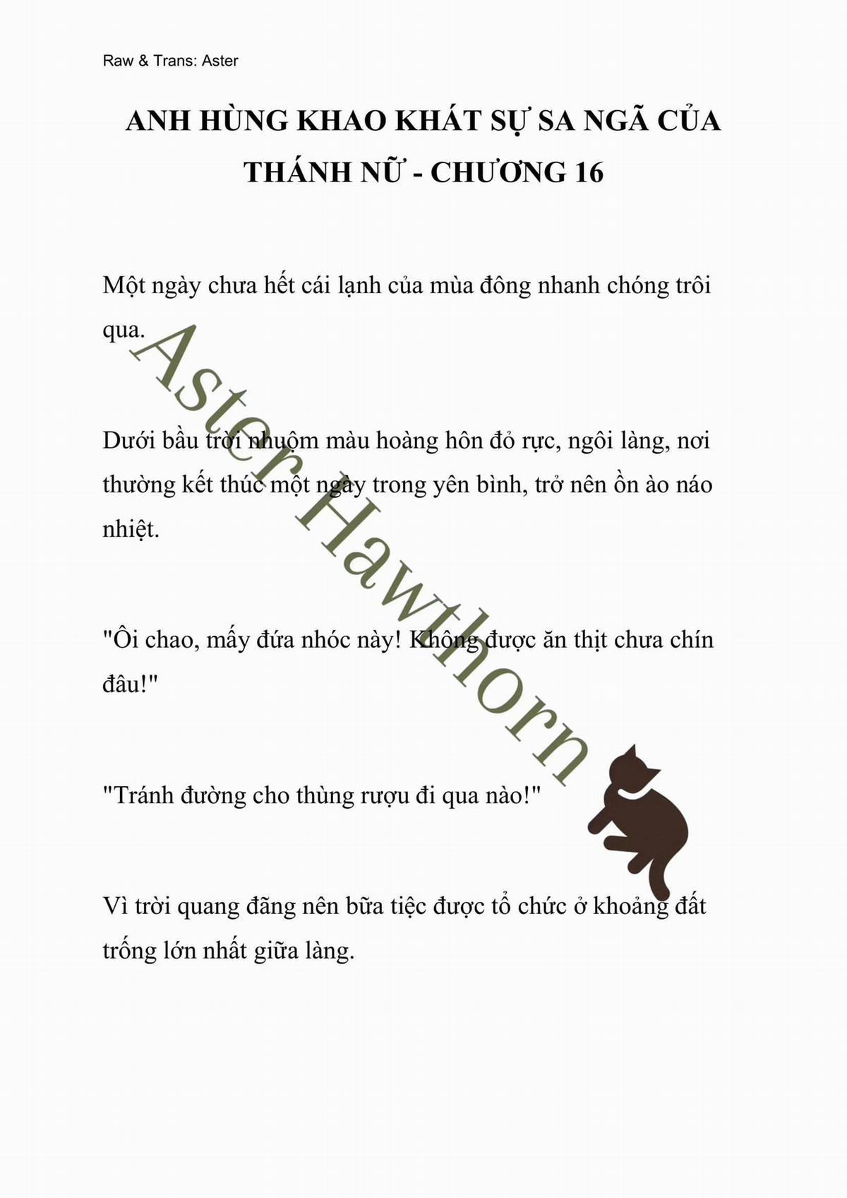 [Novel] Anh Hùng Khao Khát Sự Sa Ngã Của Thánh Nữ 16 trang 0