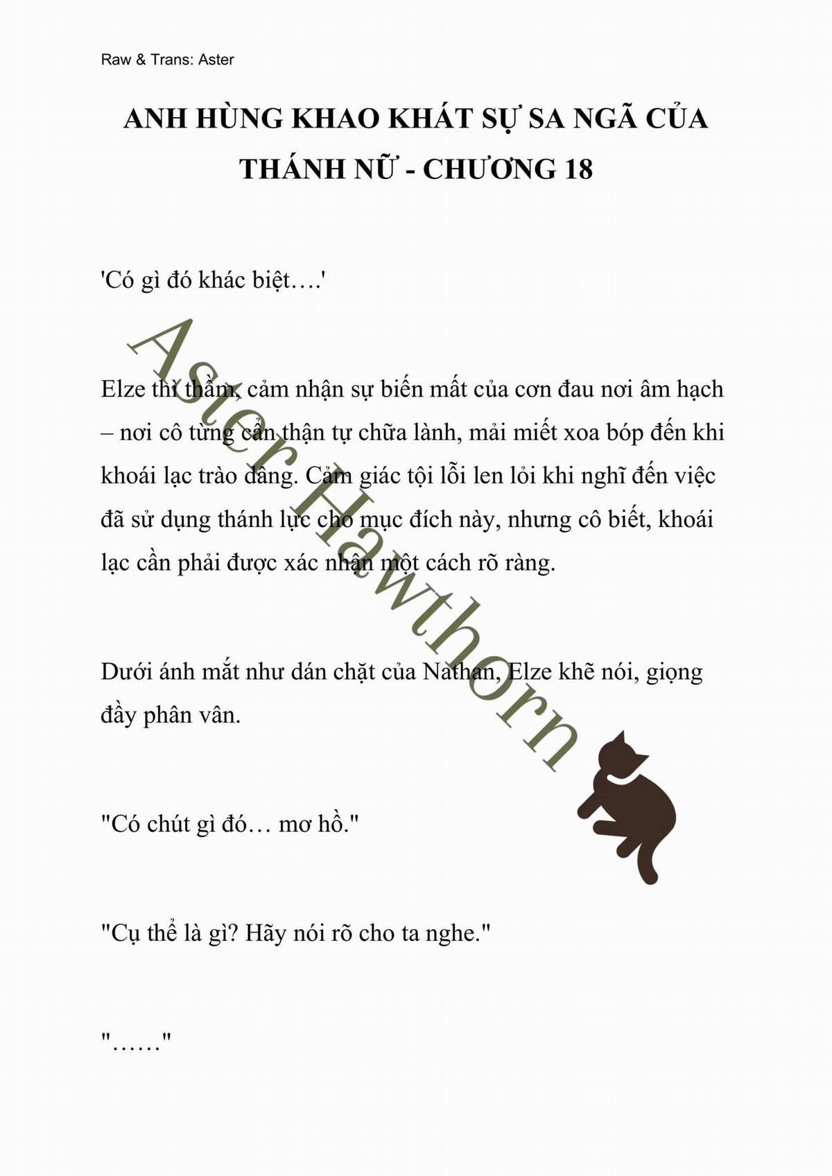 [Novel] Anh Hùng Khao Khát Sự Sa Ngã Của Thánh Nữ 18 trang 0