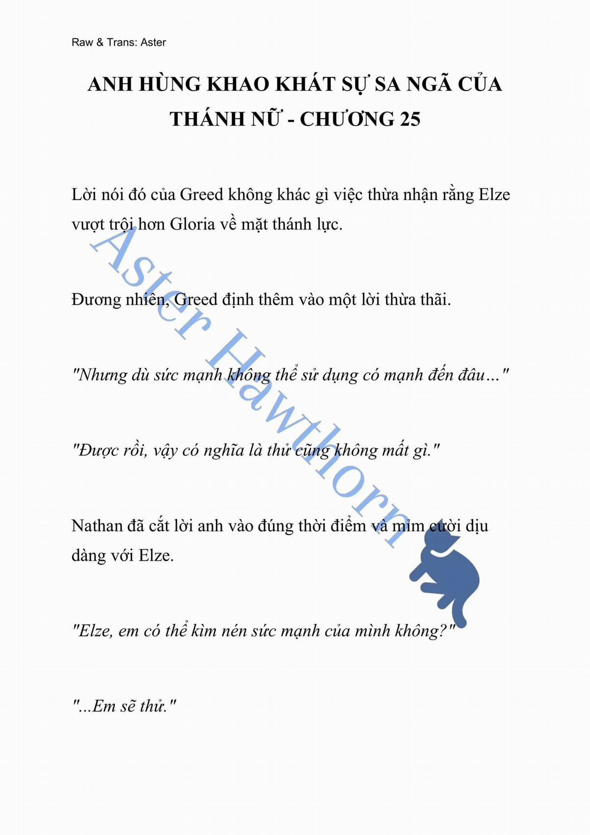 [Novel] Anh Hùng Khao Khát Sự Sa Ngã Của Thánh Nữ 25 trang 0