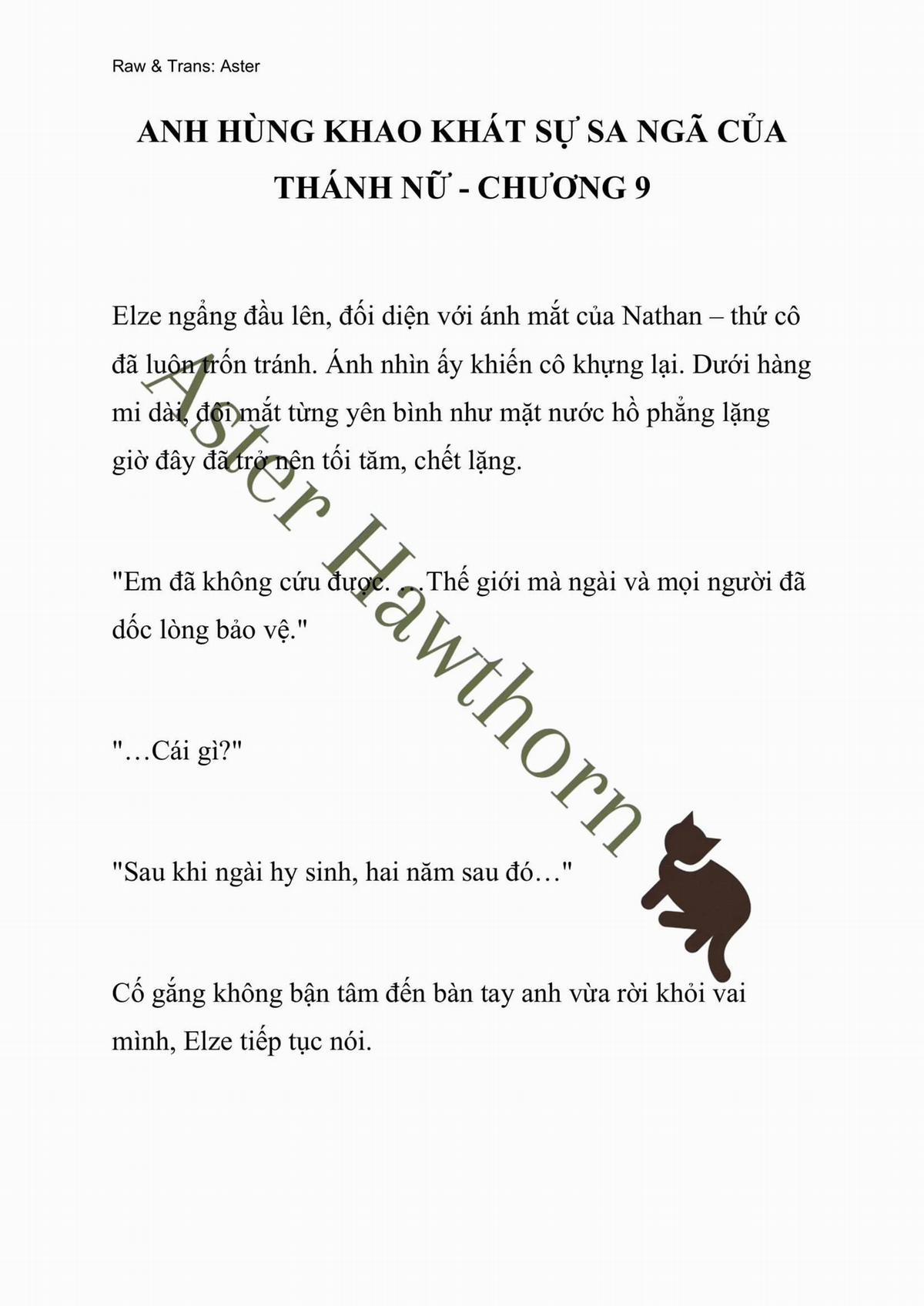 [Novel] Anh Hùng Khao Khát Sự Sa Ngã Của Thánh Nữ 9 trang 0