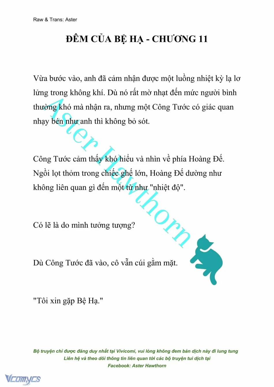 [Novel] Đêm Của Bệ Hạ 11 trang 0