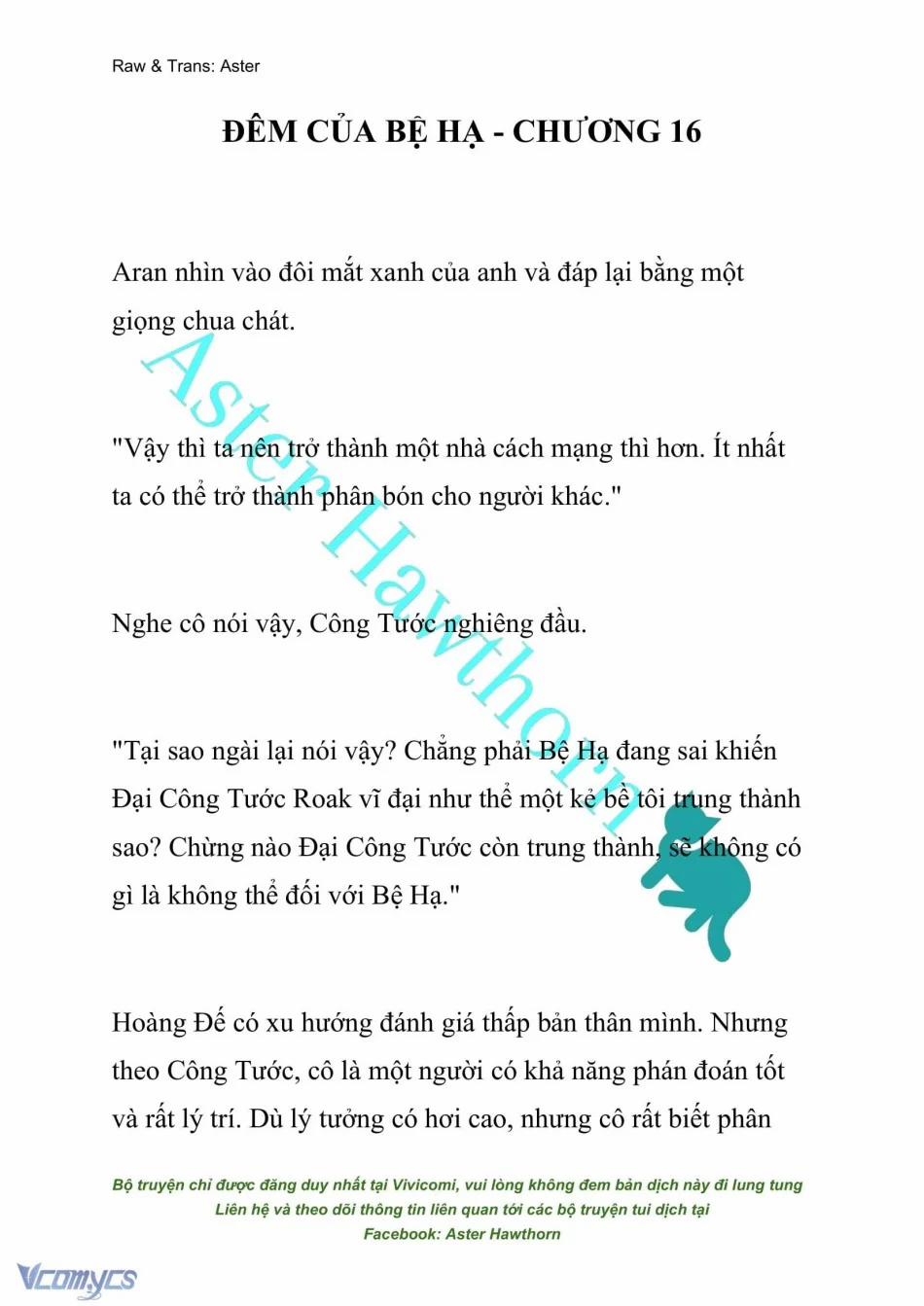 [Novel] Đêm Của Bệ Hạ 16 trang 0