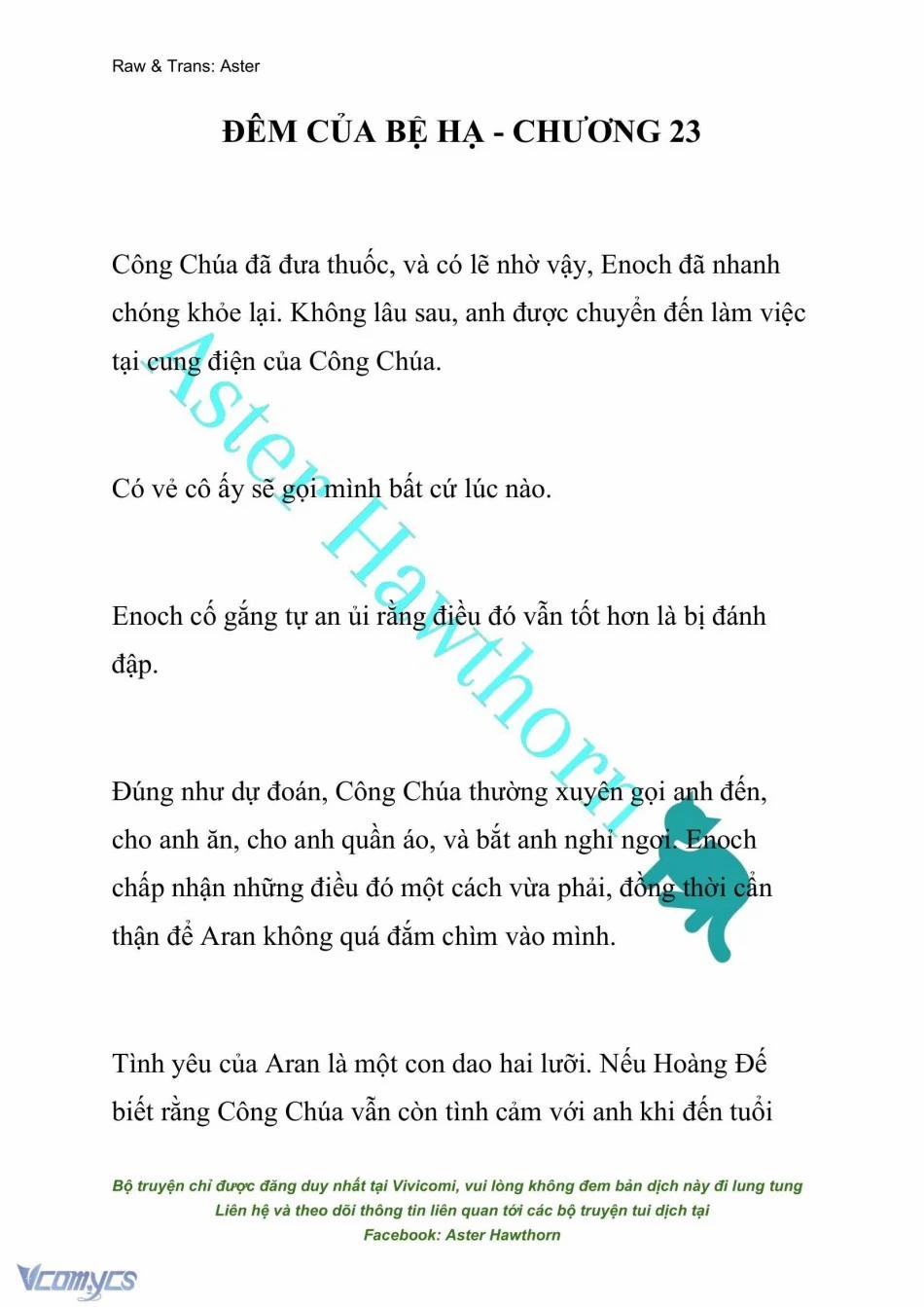 [Novel] Đêm Của Bệ Hạ 23 trang 0