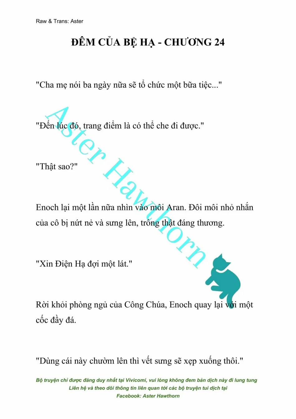 [Novel] Đêm Của Bệ Hạ 24 trang 0