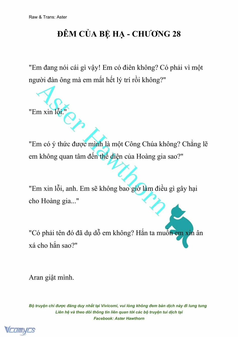 [Novel] Đêm Của Bệ Hạ 28 trang 0