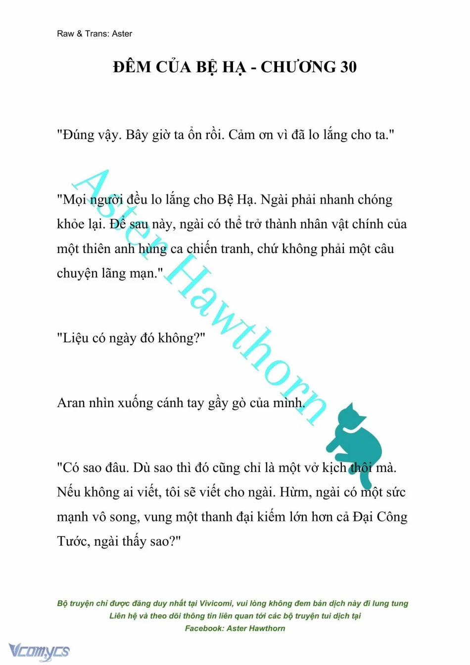 [Novel] Đêm Của Bệ Hạ 30 trang 0