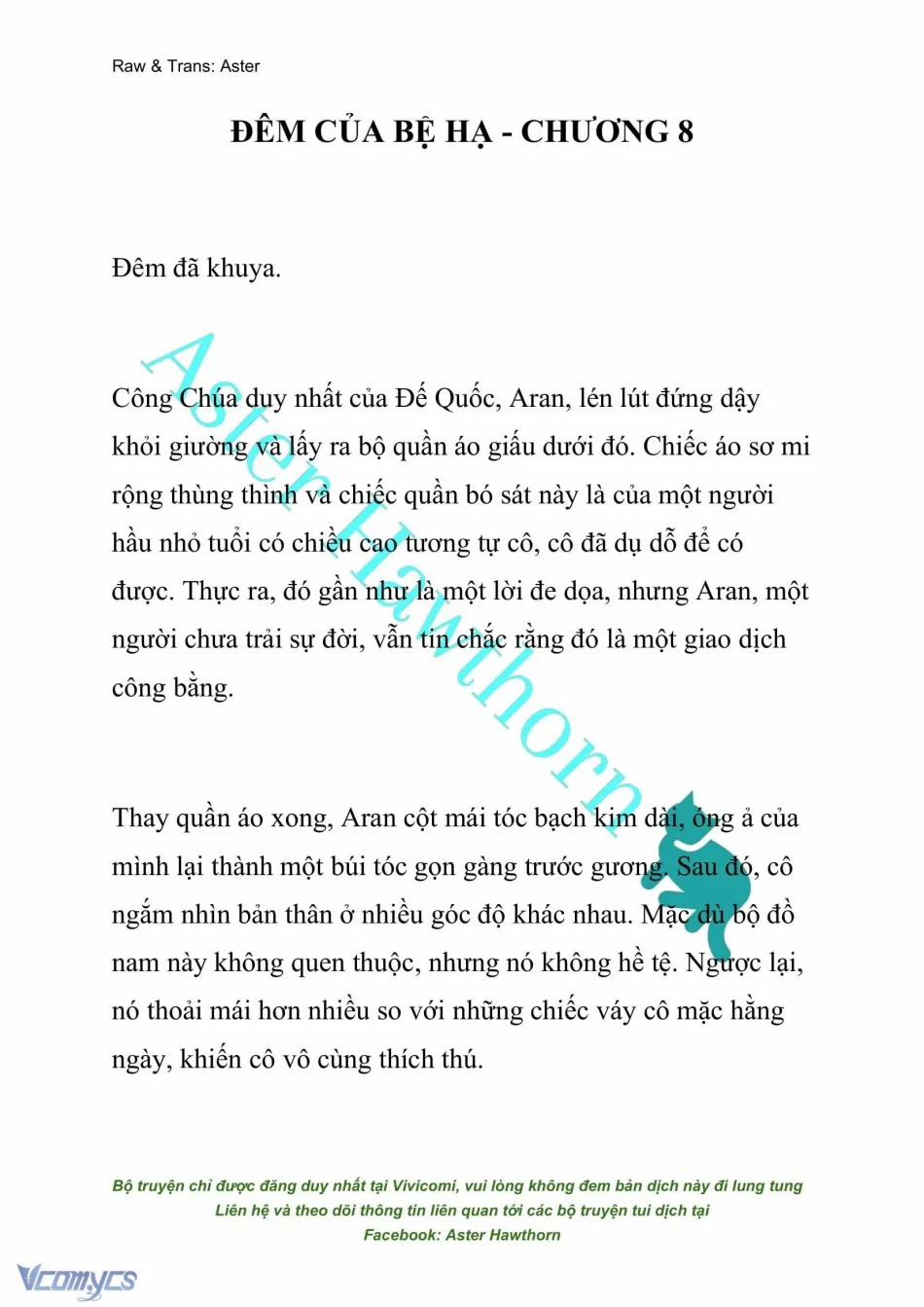 [Novel] Đêm Của Bệ Hạ 8 trang 0