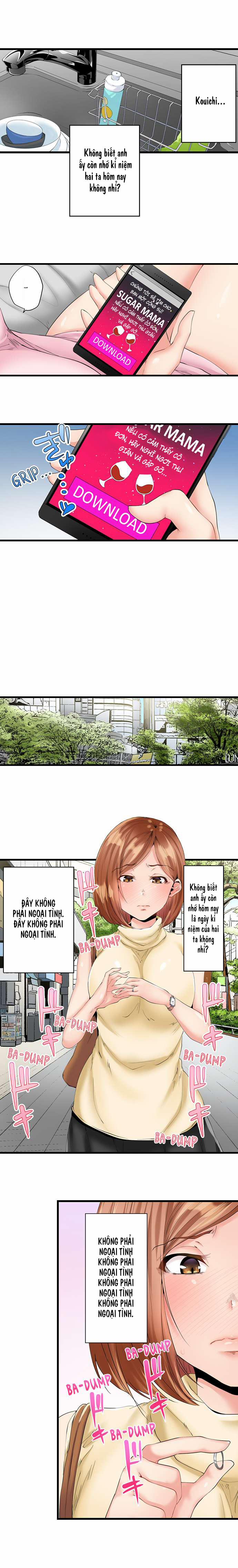 NTR Cô Hàng Xóm Ngay Trong Phòng Của Chồng Cô Ấy 1 trang 8