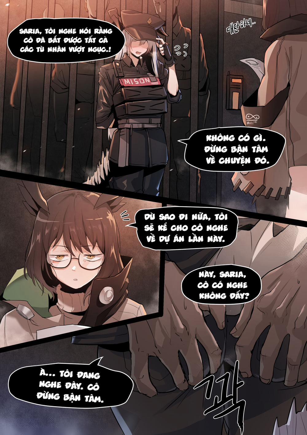 Nữ quản ngục damdang (Arknights) Oneshot trang 2